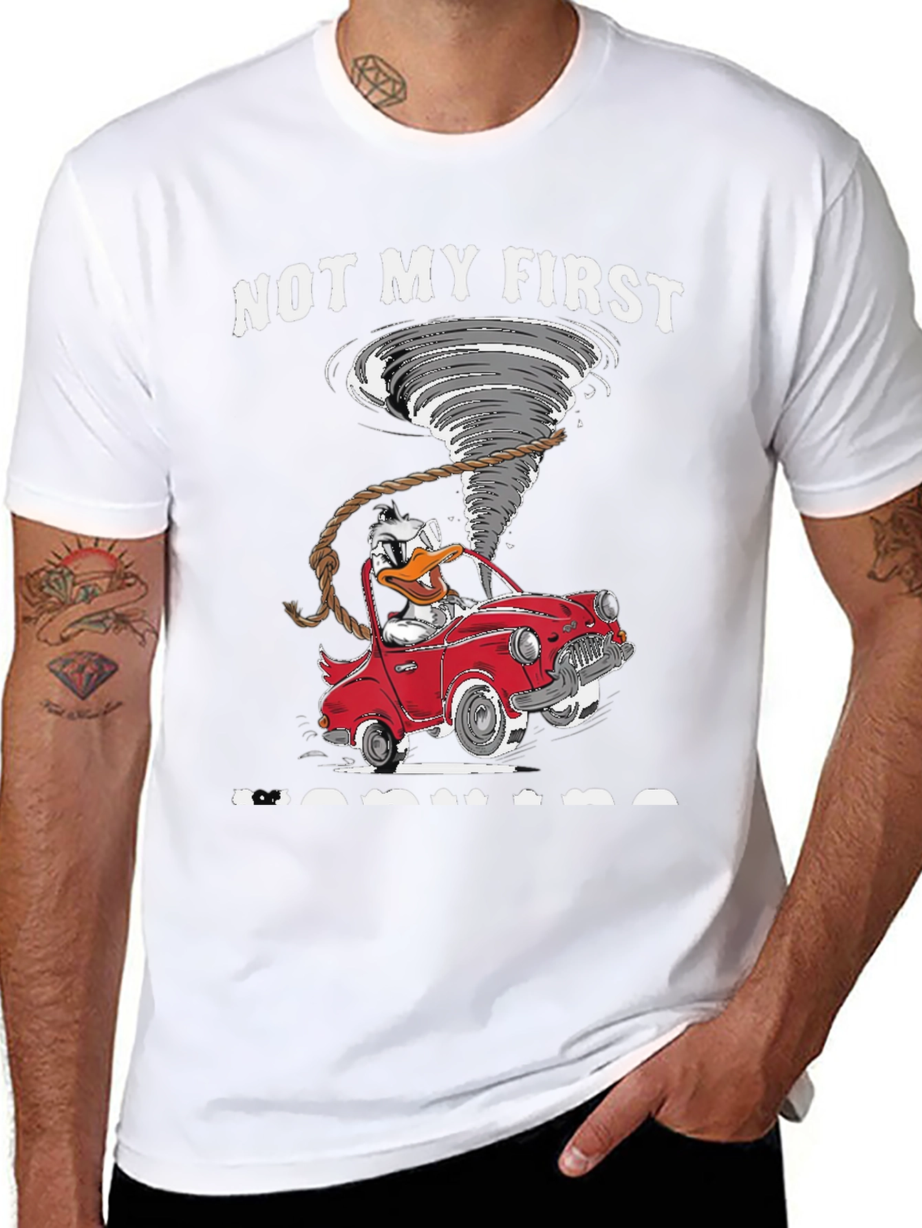 Duck Tornado Car T-Shirt