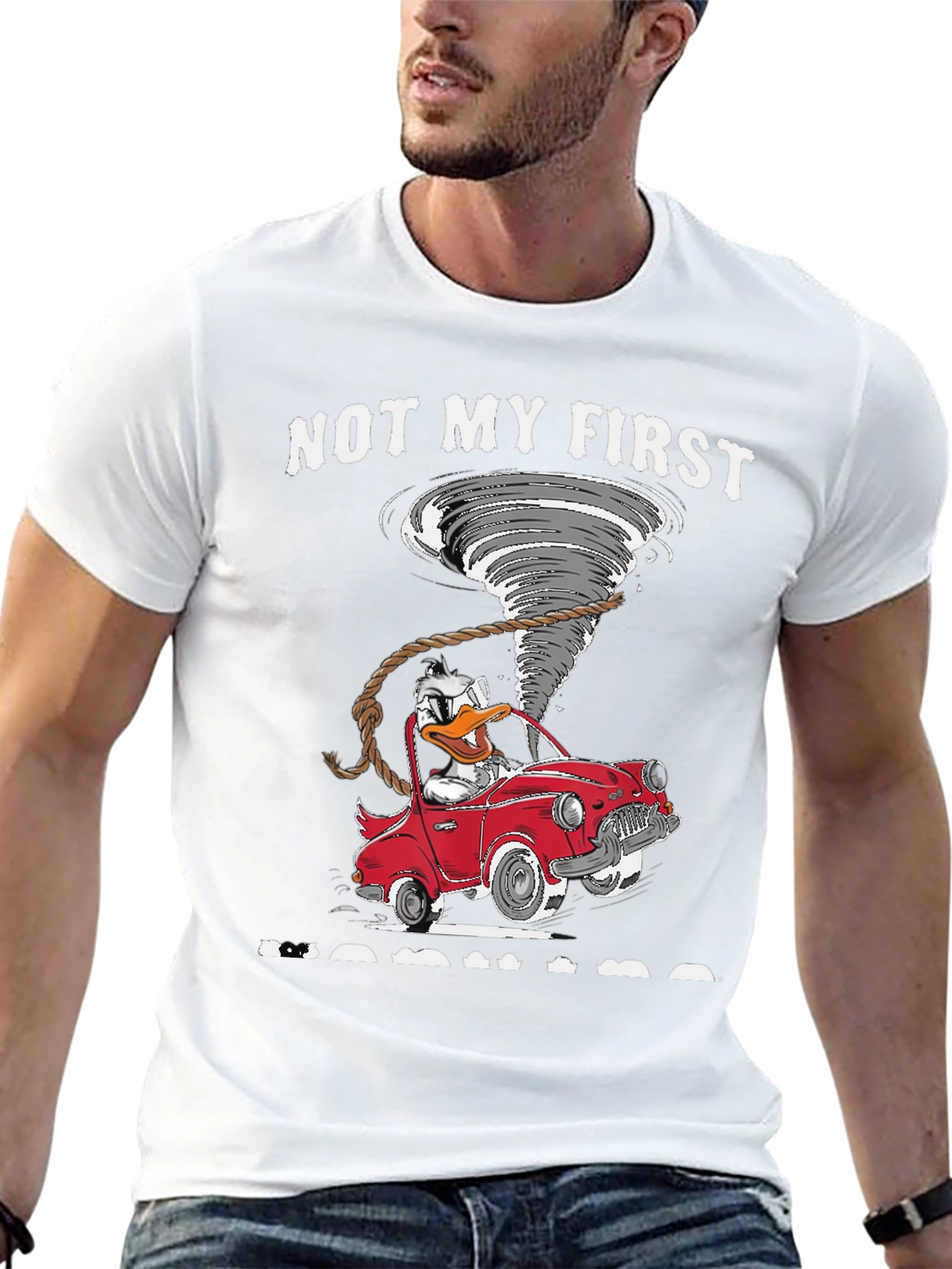 Duck Tornado Car T-Shirt