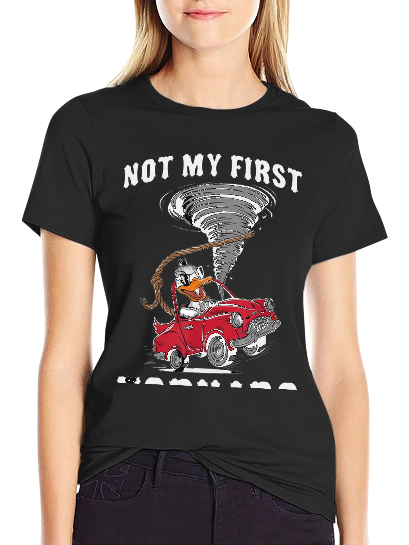 Duck Tornado Car T-Shirt