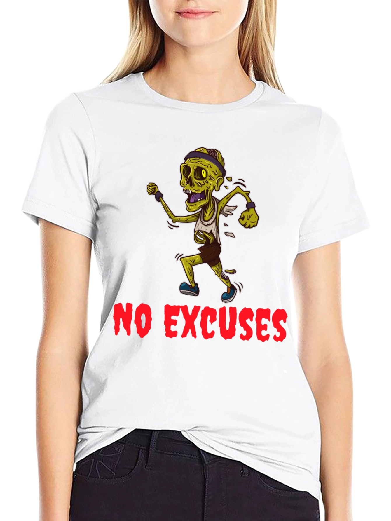 Zombie Runner Graphic T-Shirt - No Excuses!