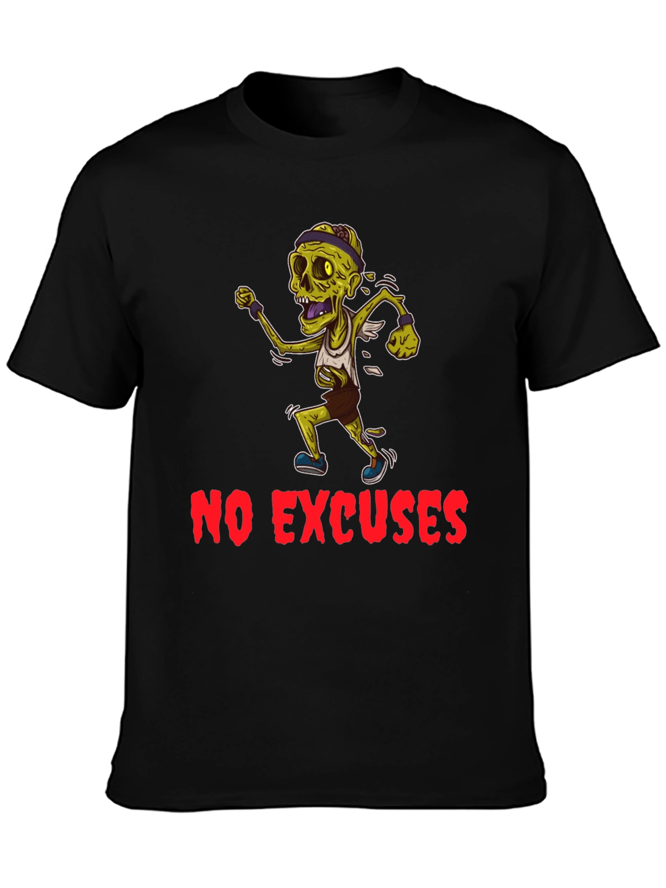 Zombie Runner Graphic T-Shirt - No Excuses!