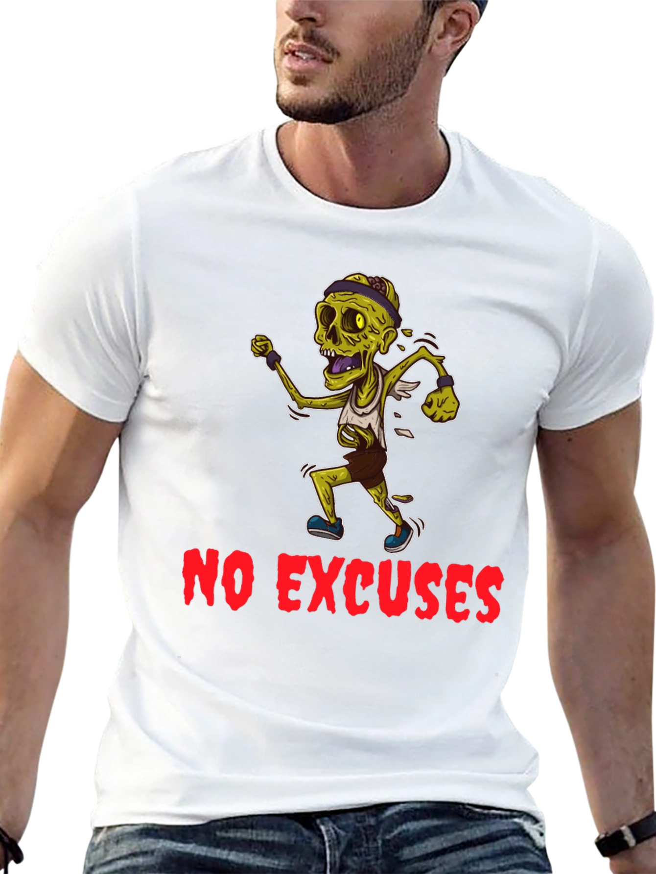 Zombie Runner Graphic T-Shirt - No Excuses!