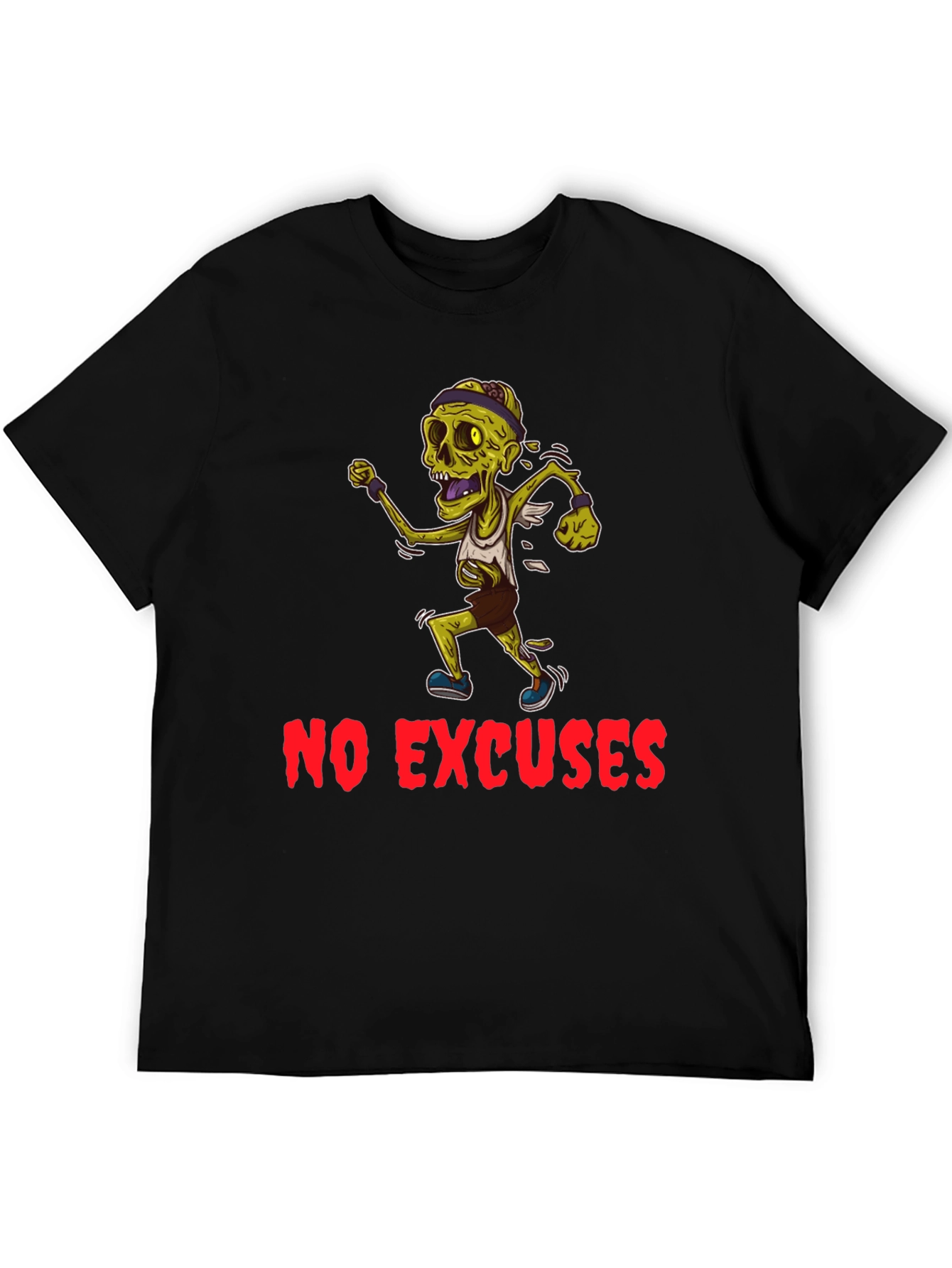 Zombie Runner Graphic T-Shirt - No Excuses!
