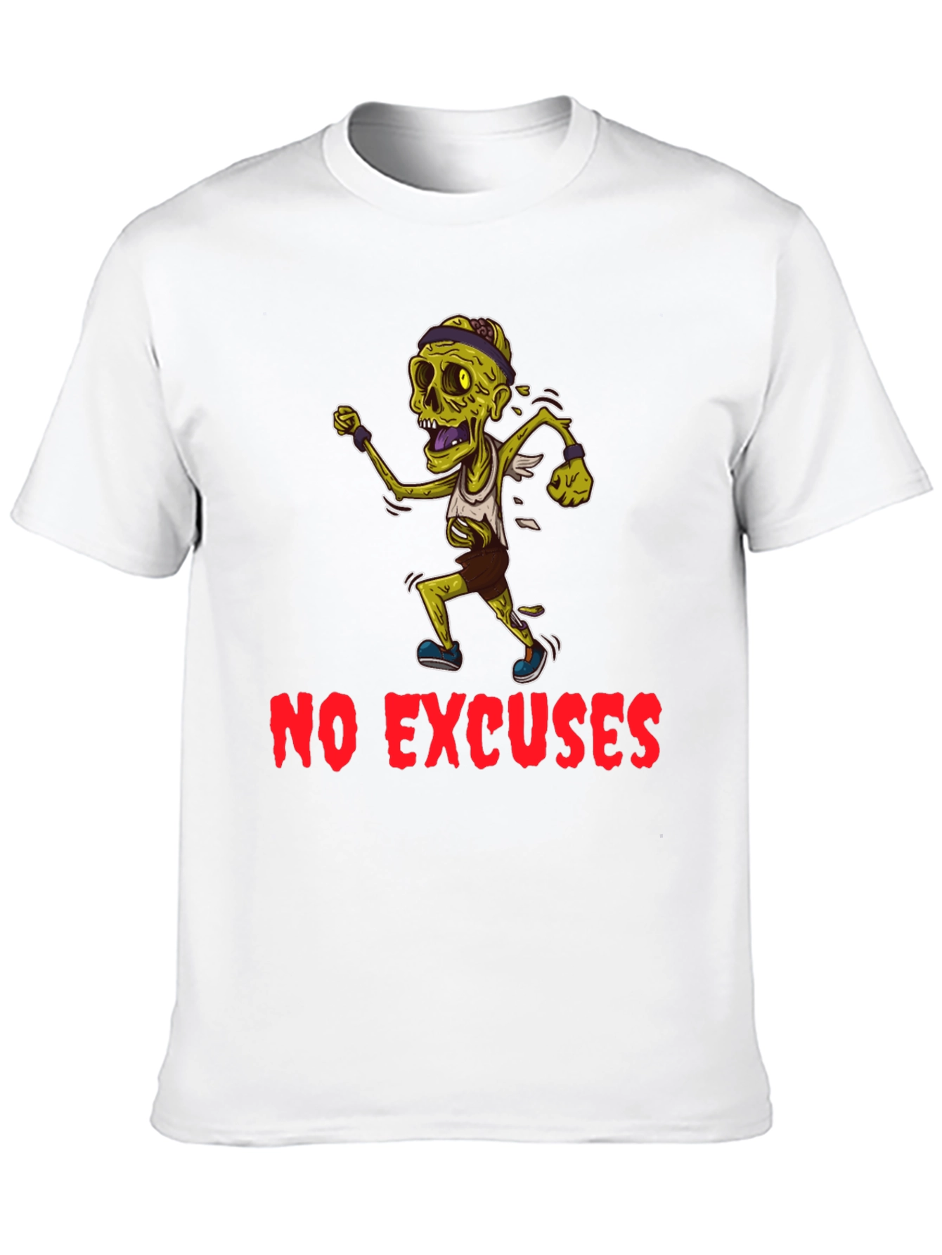 Zombie Runner Graphic T-Shirt - No Excuses!
