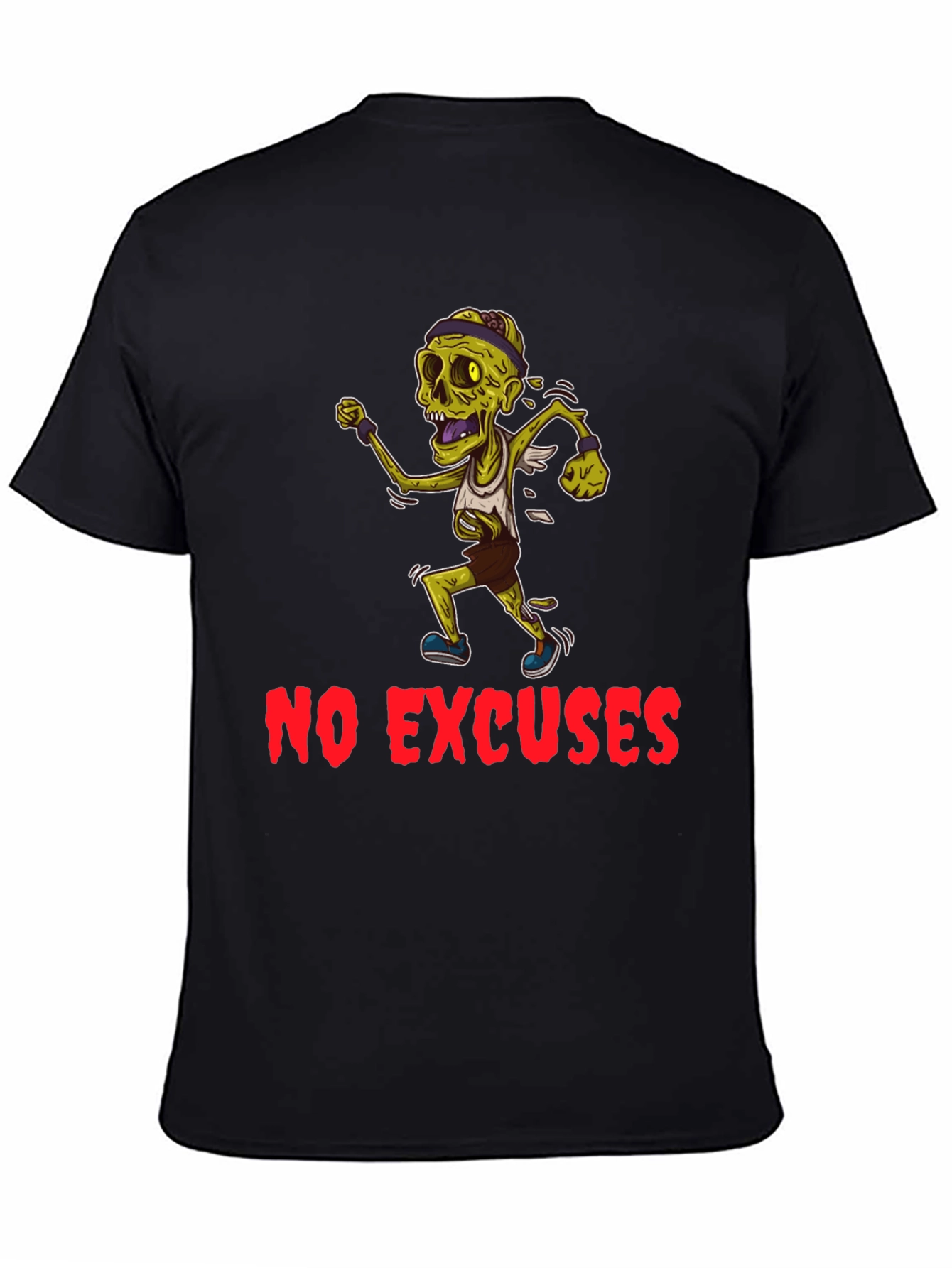 Zombie Runner Graphic T-Shirt - No Excuses!