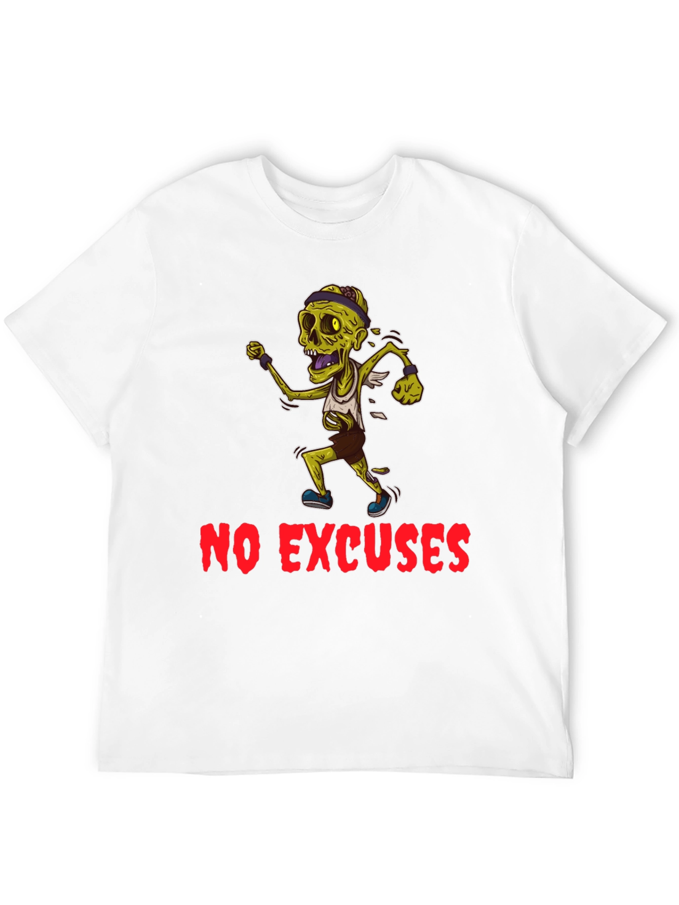 Zombie Runner Graphic T-Shirt - No Excuses!