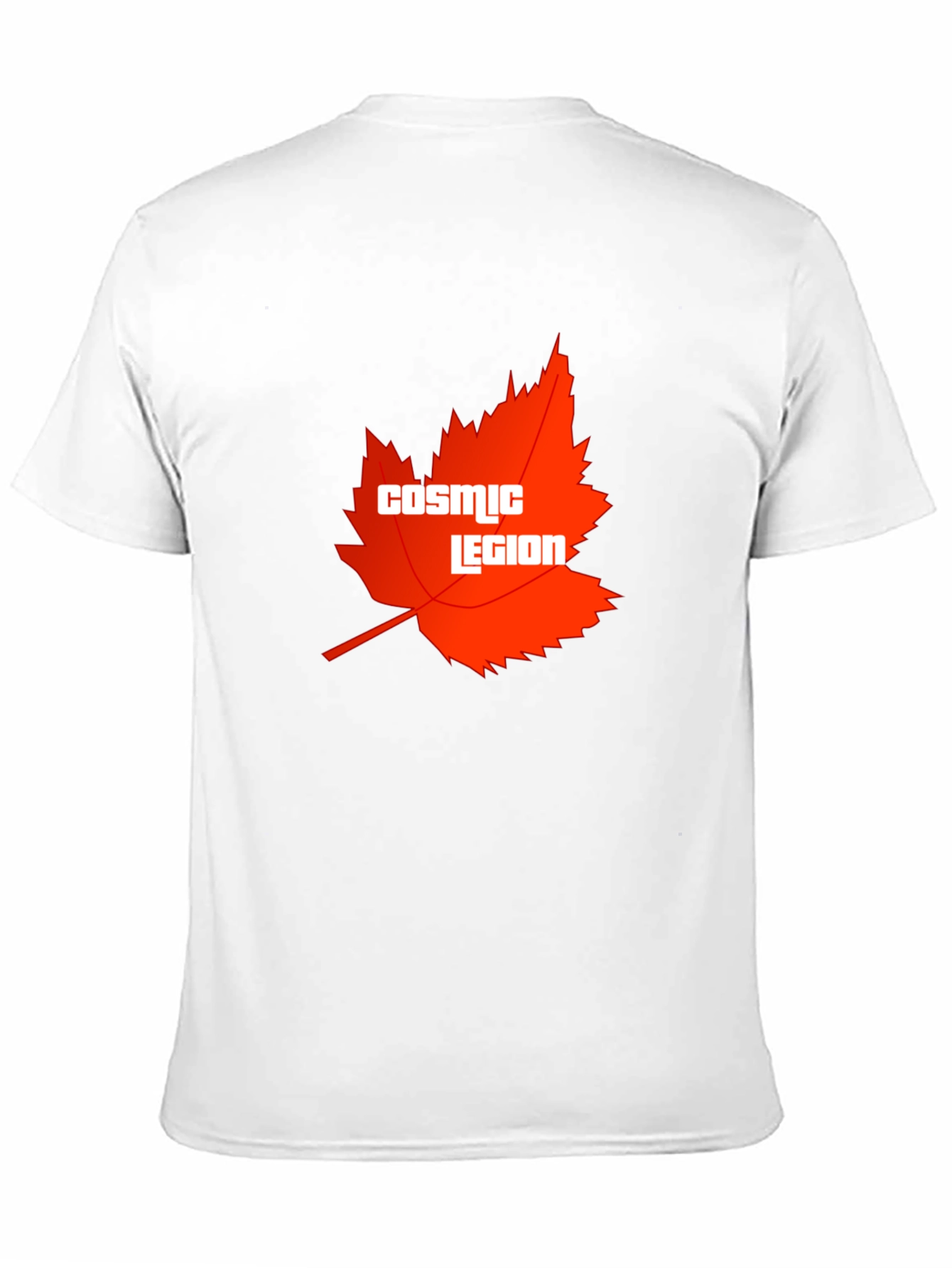 Cosmic Legion Maple Leaf Graphic Tee - Black