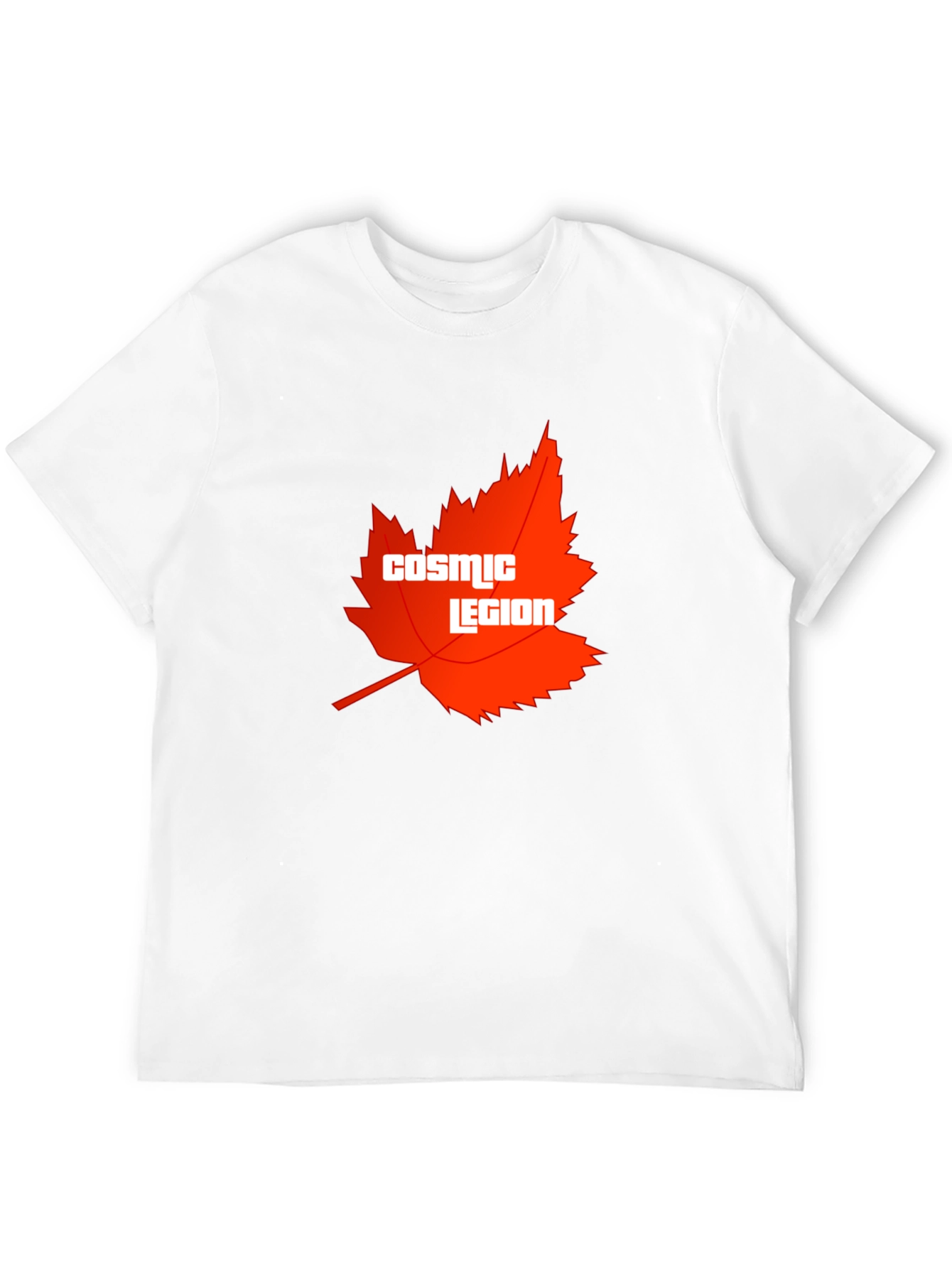 Cosmic Legion Maple Leaf Graphic Tee - Black