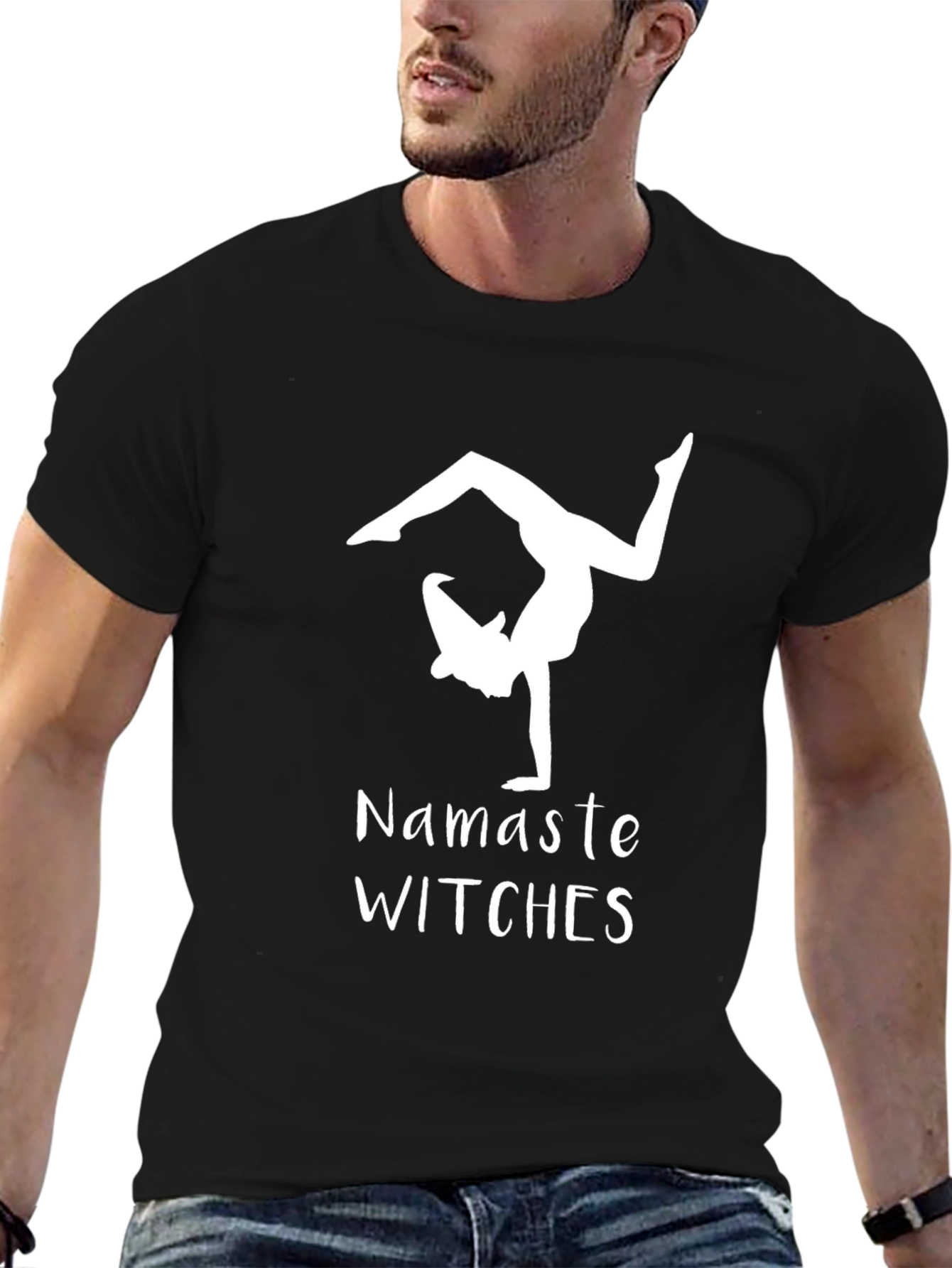 Namaste Witches T-Shirt - Yoga Witch Tee