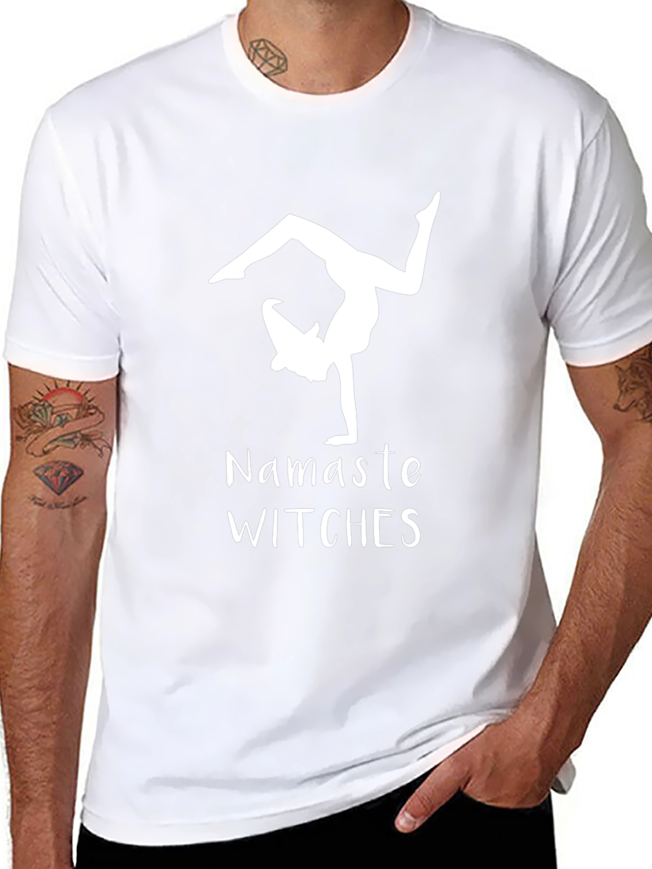 Namaste Witches T-Shirt - Yoga Witch Tee
