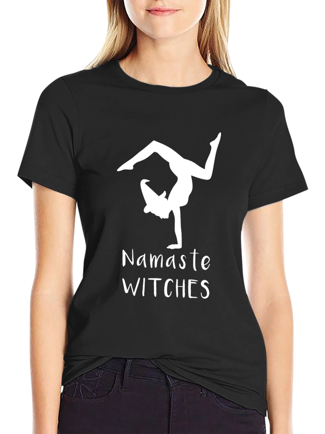 Namaste Witches T-Shirt - Yoga Witch Tee