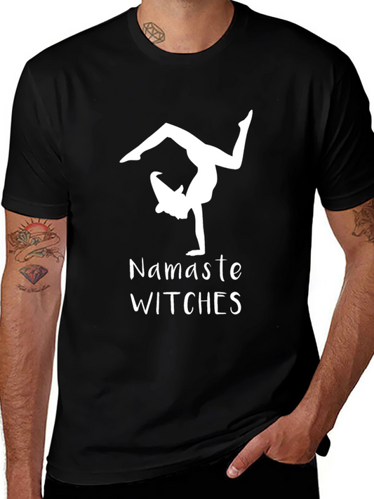 Namaste Witches T-Shirt - Yoga Witch Tee