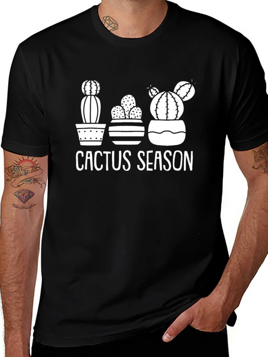 Cactus Season Graphic Tee - Black