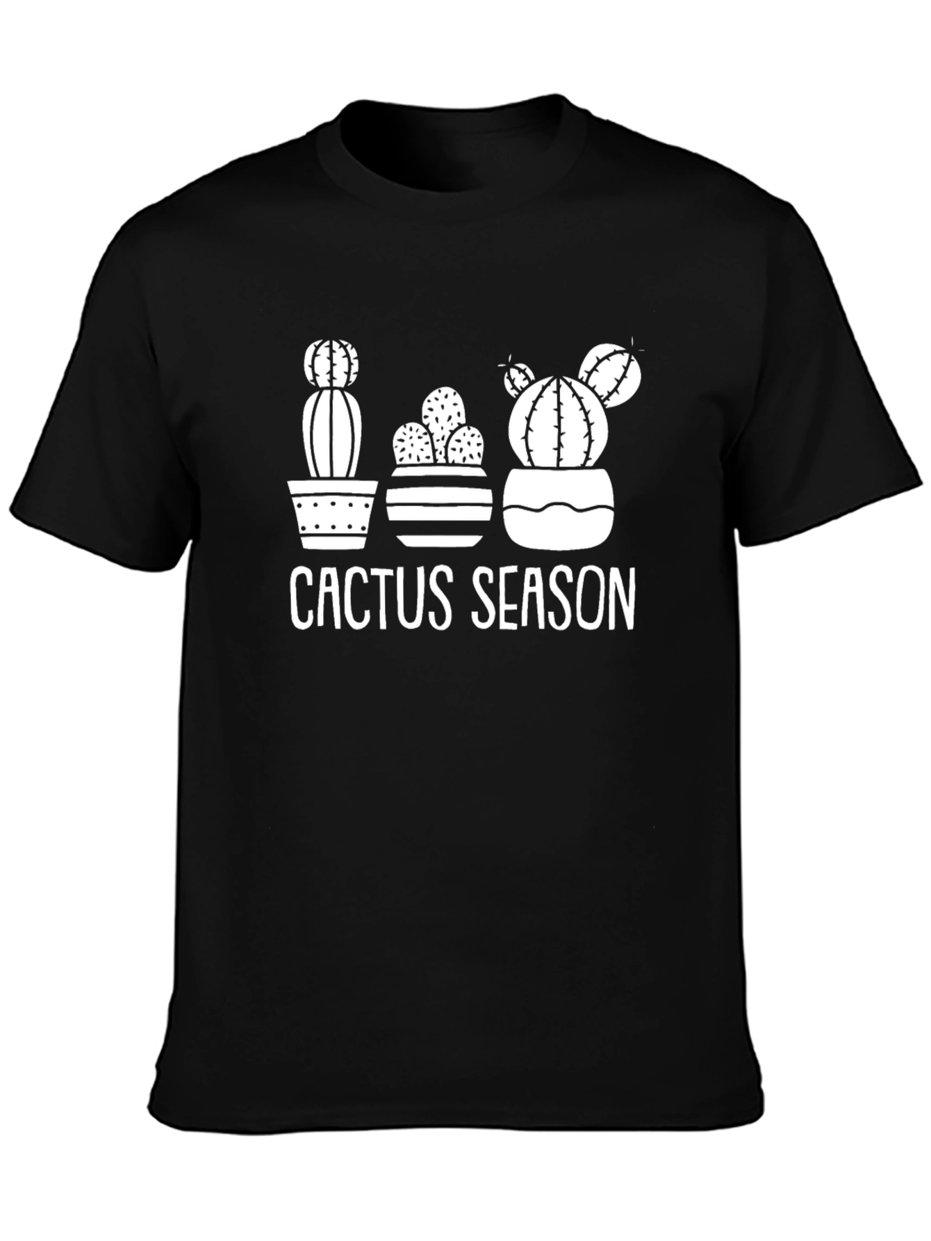 Cactus Season Graphic Tee - Black