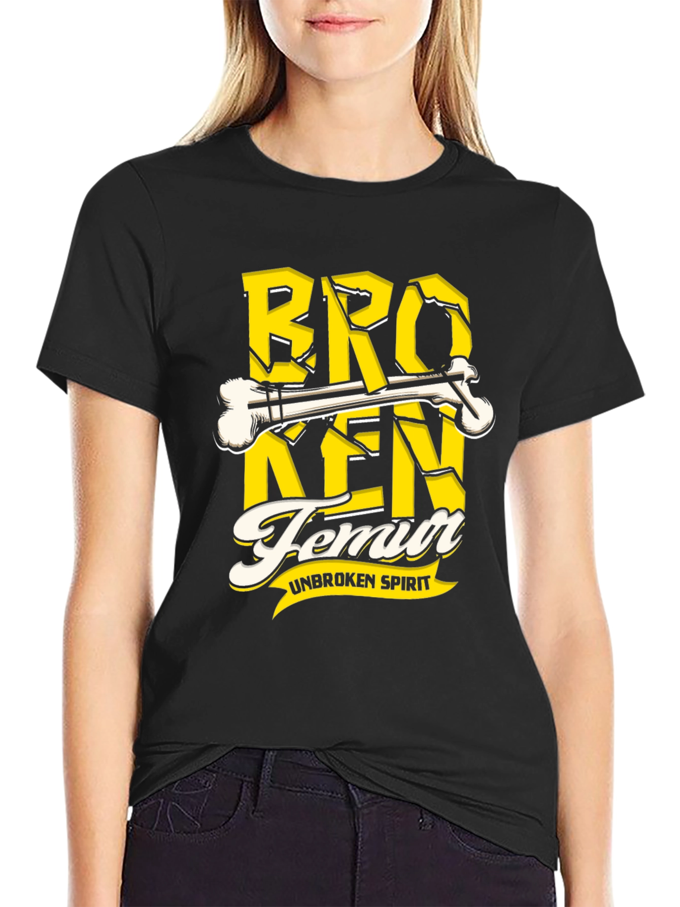 Broken Femur Unbroken Spirit T-Shirt