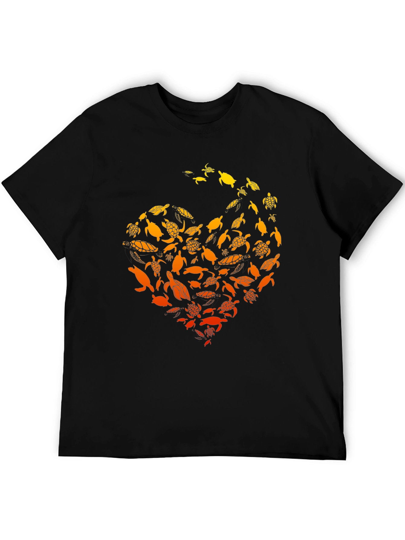 Turtle Love Graphic T-Shirt - Black