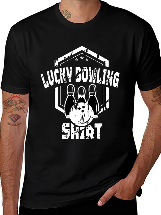 Lucky Bowling Shirt - Graphic Tee for Bowling Fans