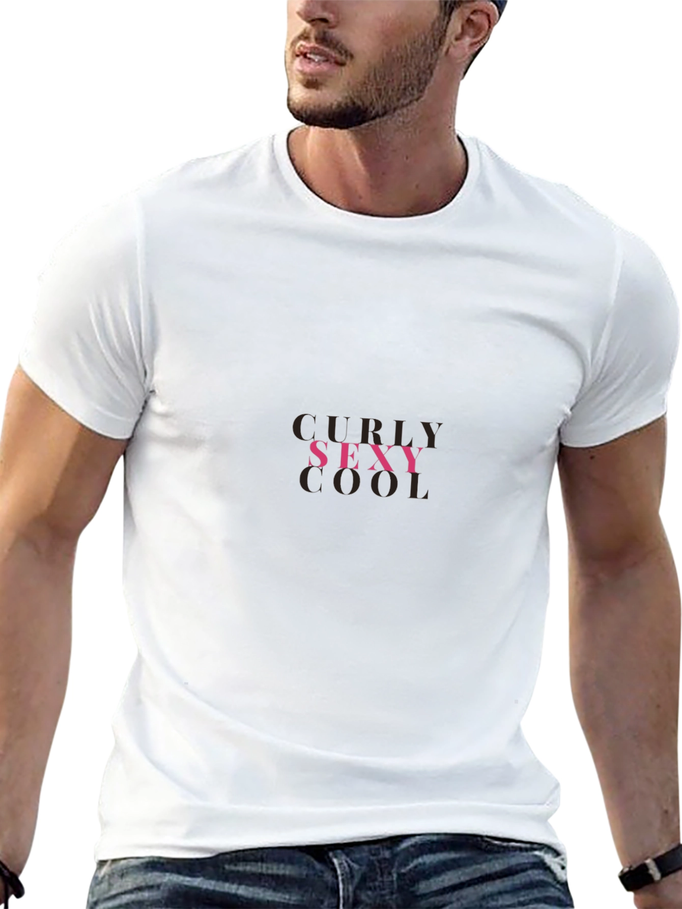 Curly Sexy Cool Graphic T-Shirt