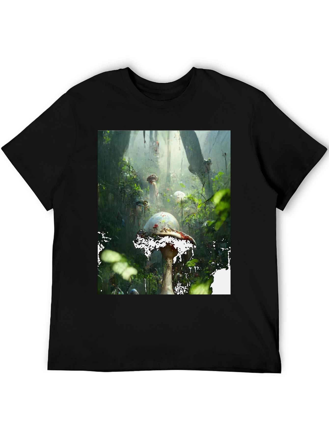 Mushroom Forest T-Shirt - Unique Nature Design