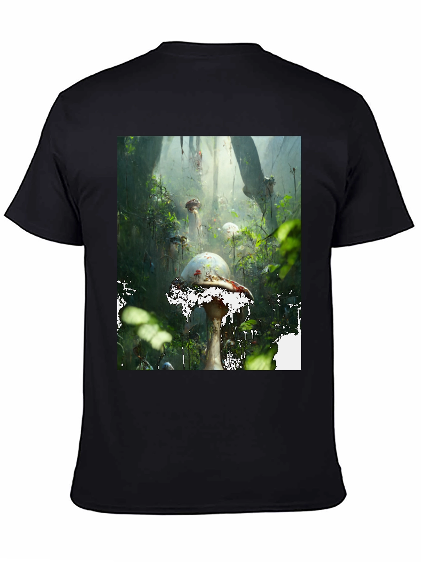 Mushroom Forest T-Shirt - Unique Nature Design