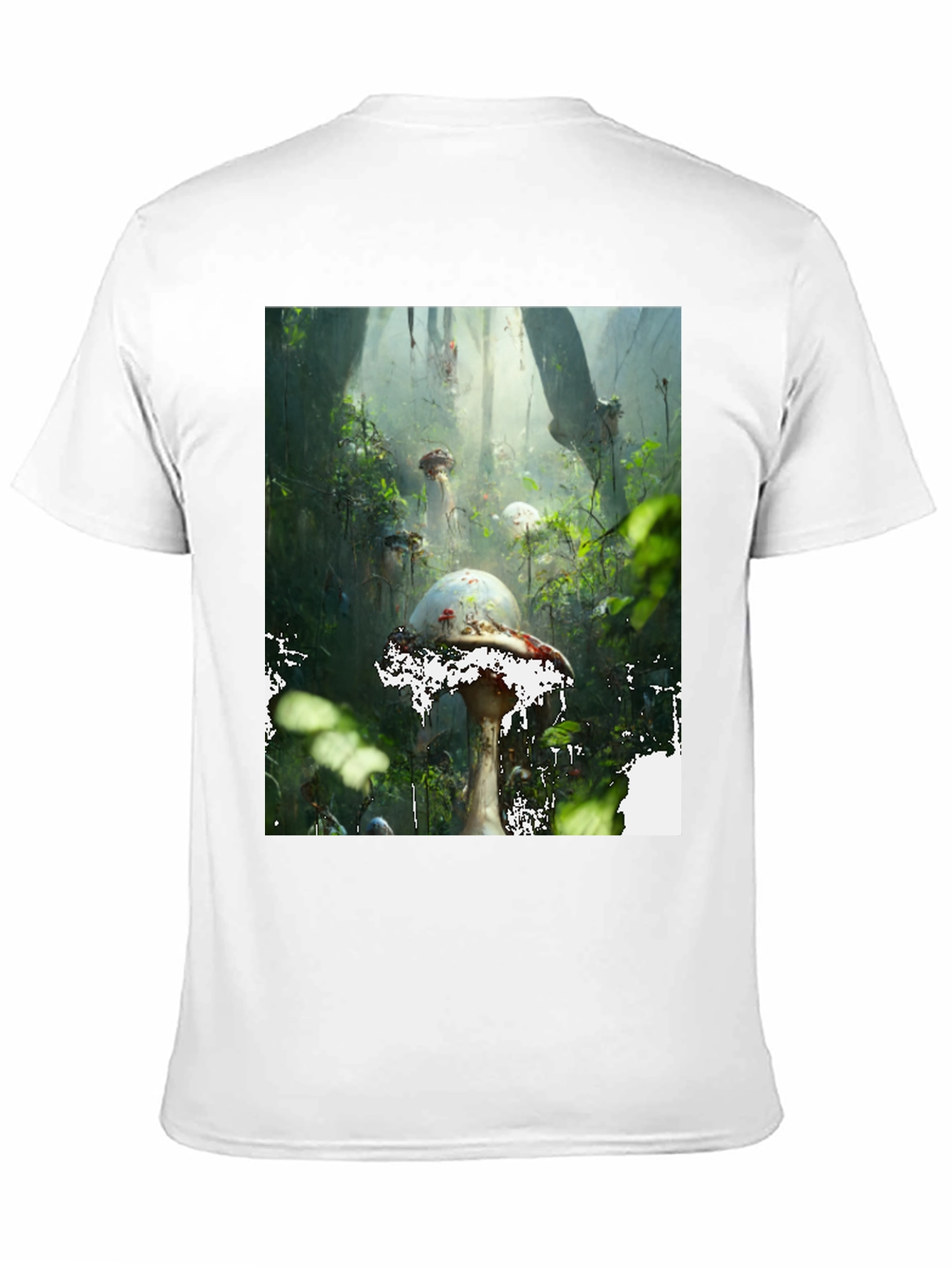 Mushroom Forest T-Shirt - Unique Nature Design