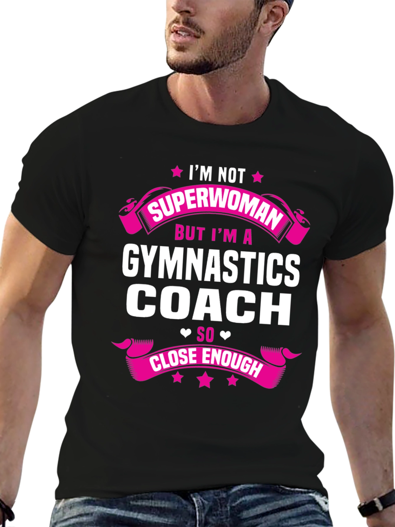 Gymnastics Coach T-Shirt - Superwoman Close Enough