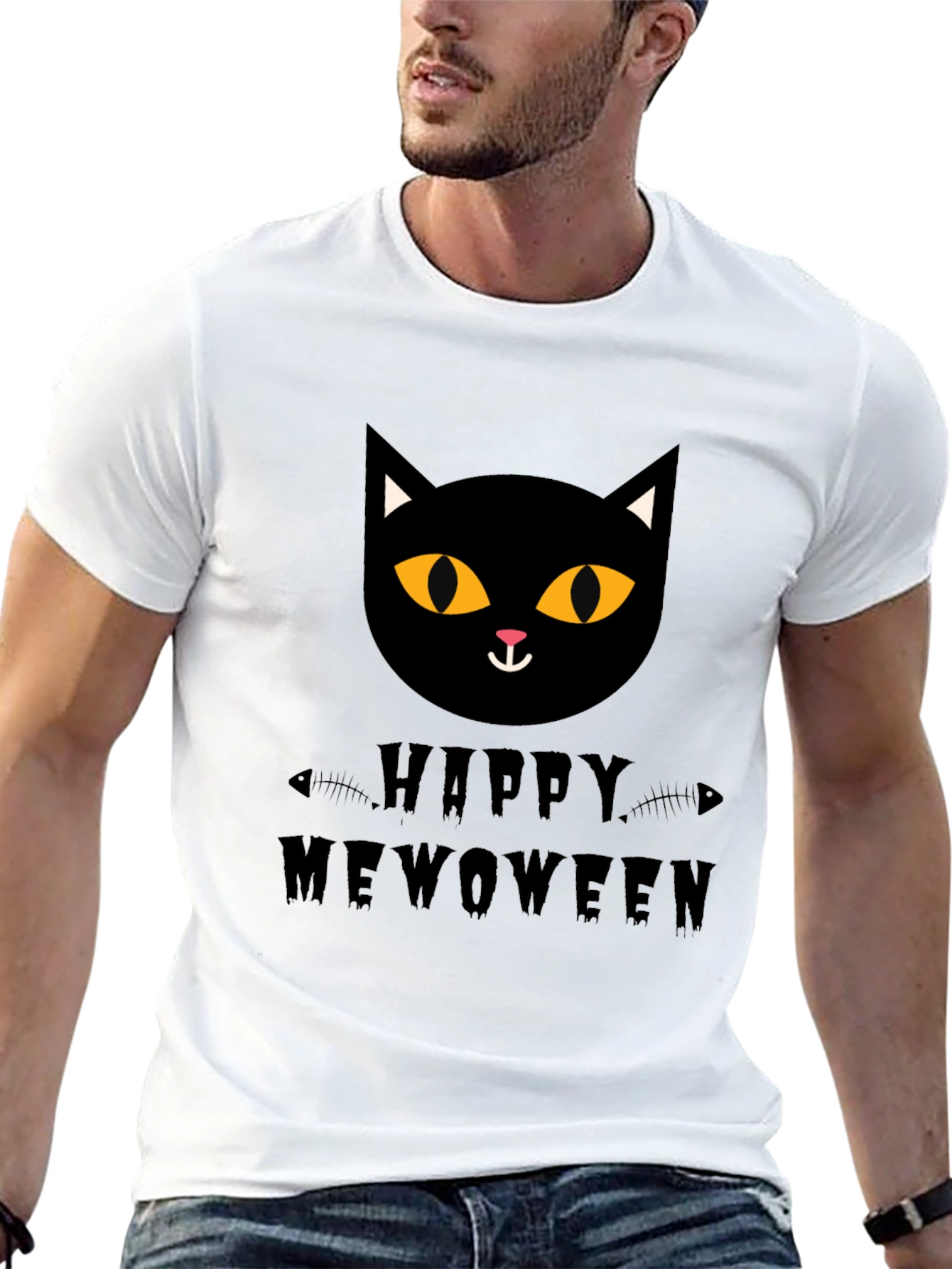 Happy Meowoween Cat T-Shirt