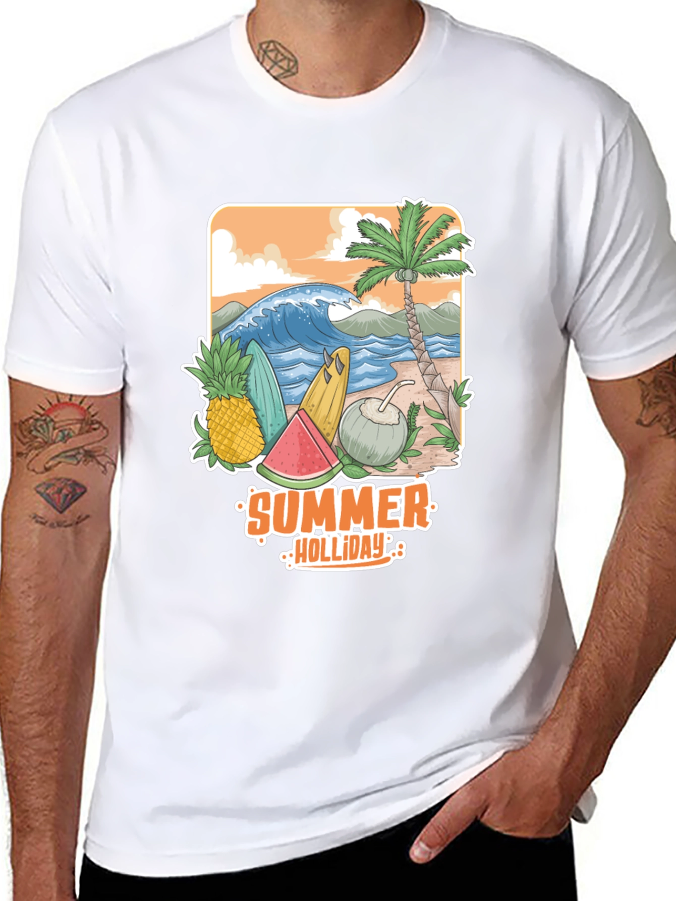 Summer Holiday Graphic Tee - Beach Vibes