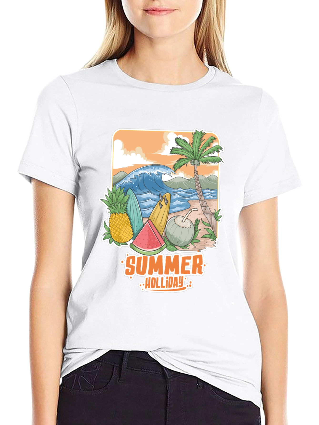 Summer Holiday Graphic Tee - Beach Vibes