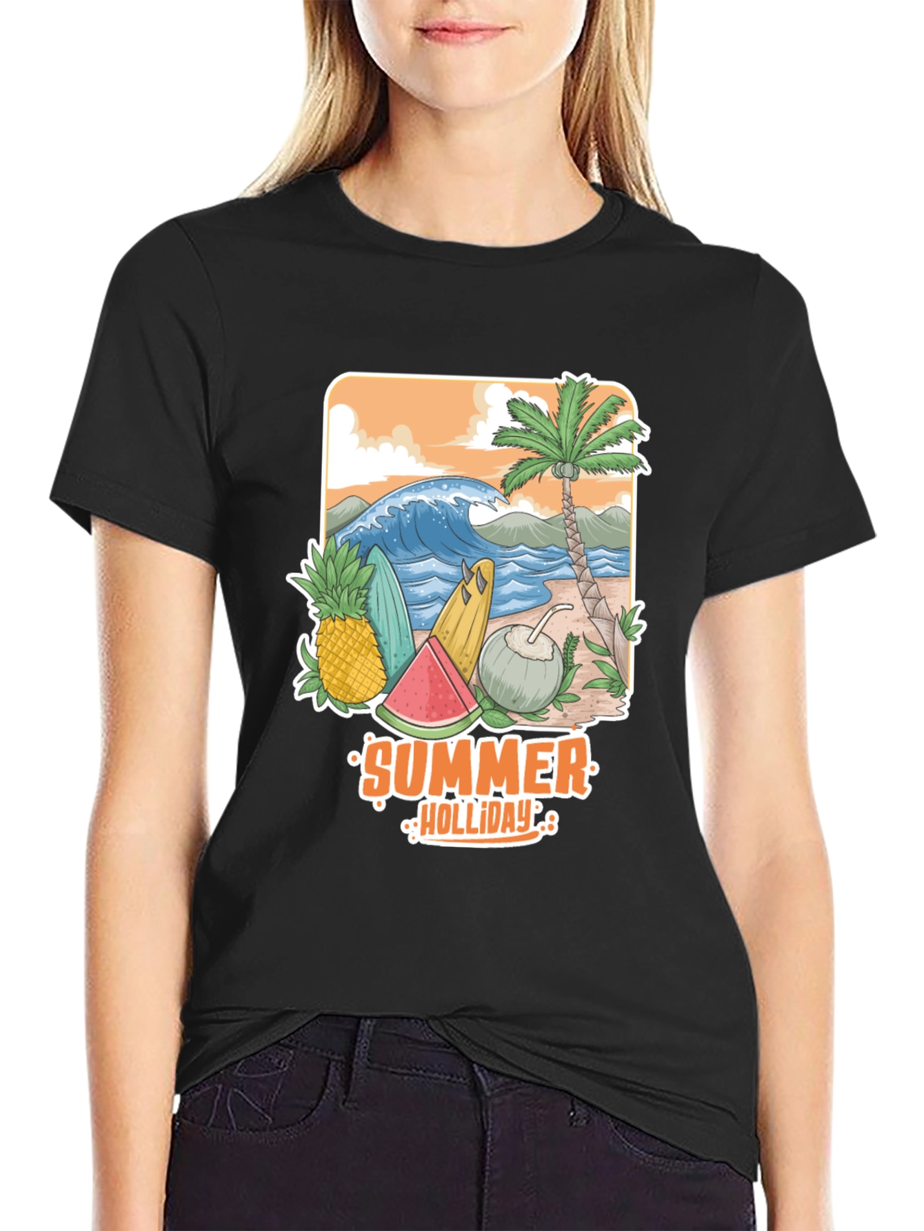 Summer Holiday Graphic Tee - Beach Vibes