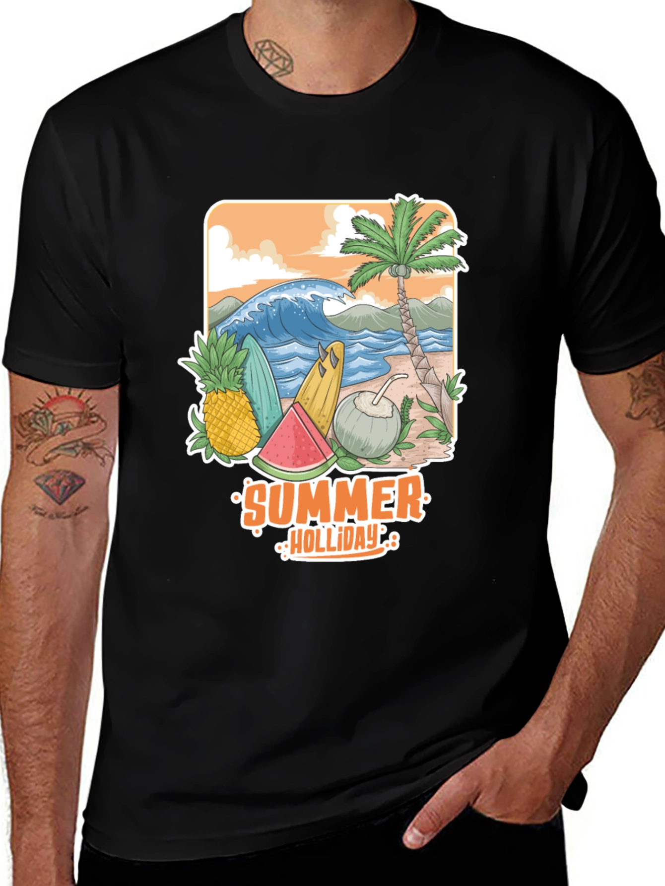 Summer Holiday Graphic Tee - Beach Vibes