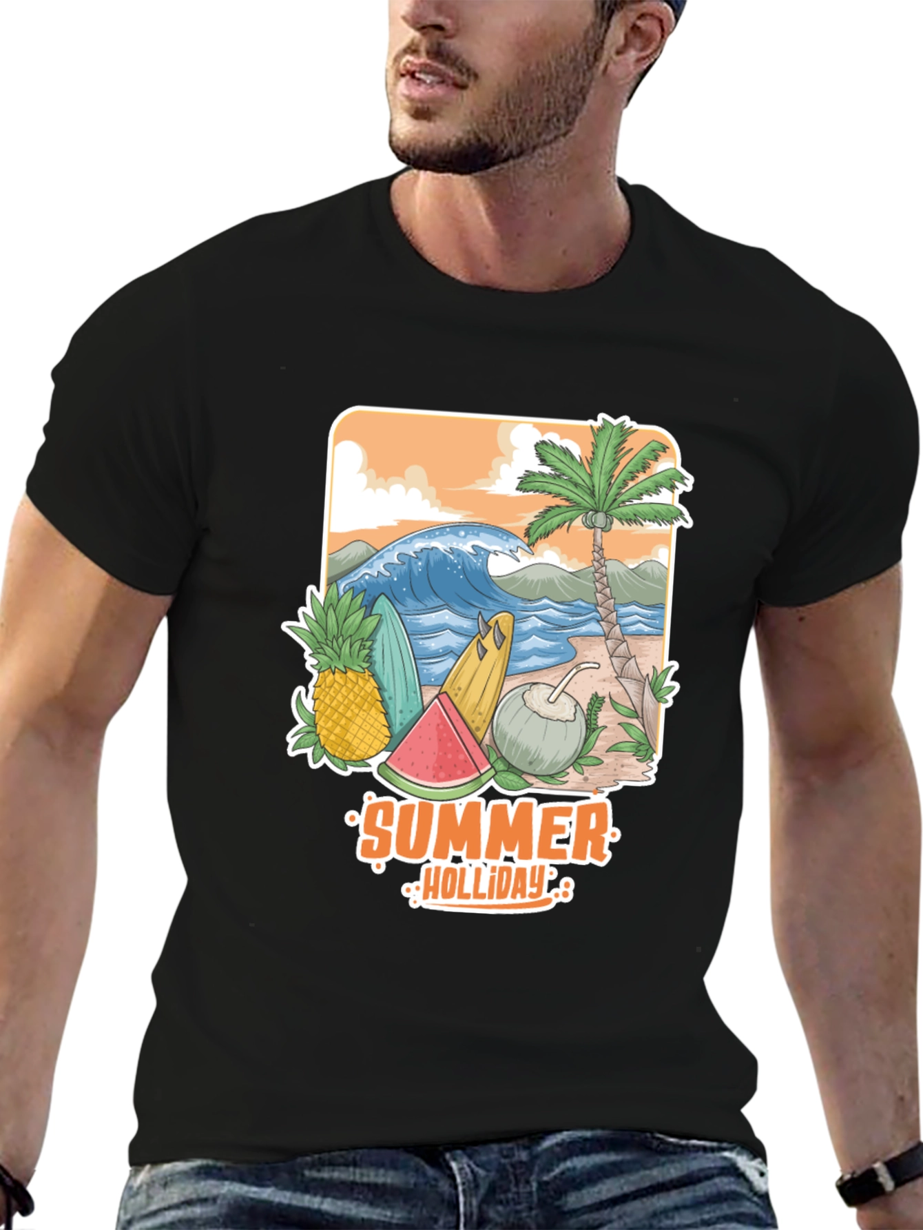 Summer Holiday Graphic Tee - Beach Vibes