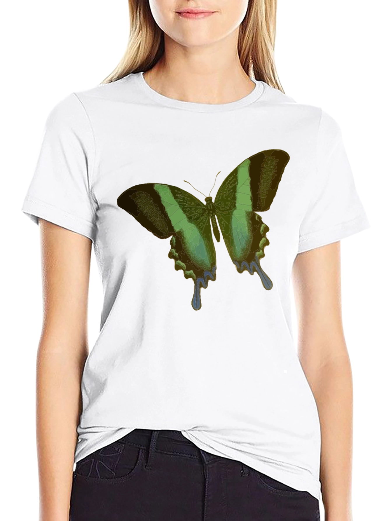 Butterfly Graphic Black T-Shirt