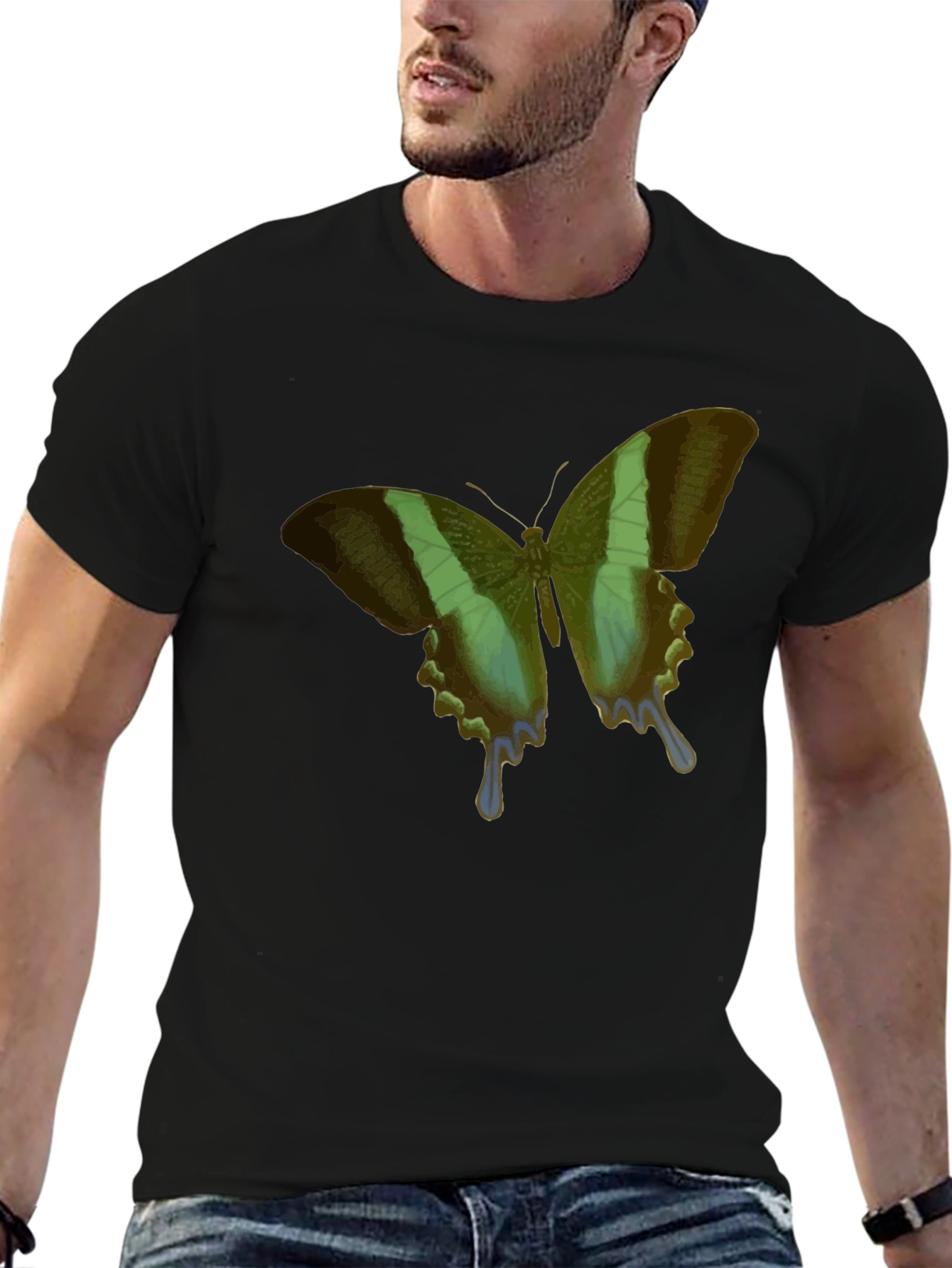 Butterfly Graphic Black T-Shirt
