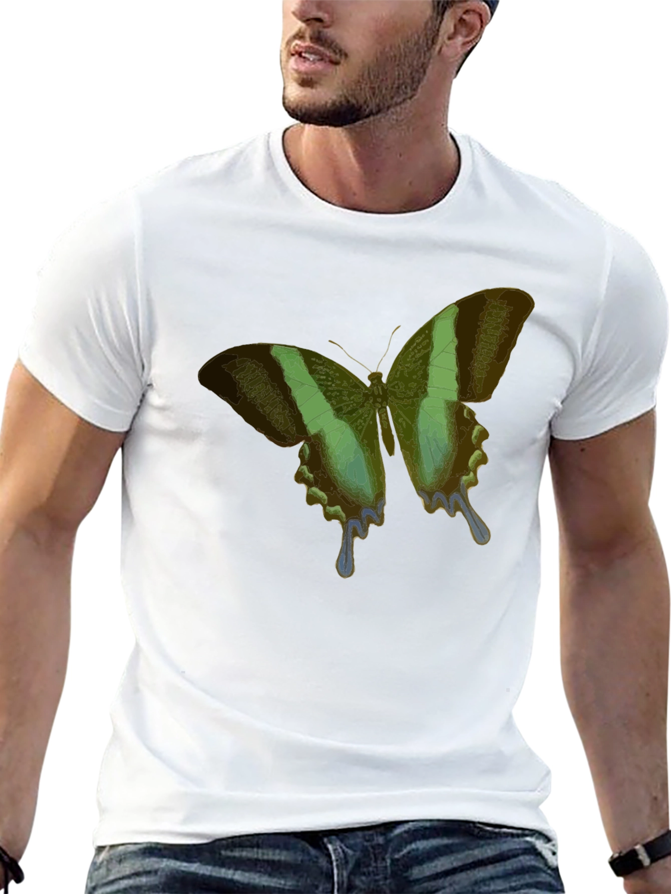 Butterfly Graphic Black T-Shirt