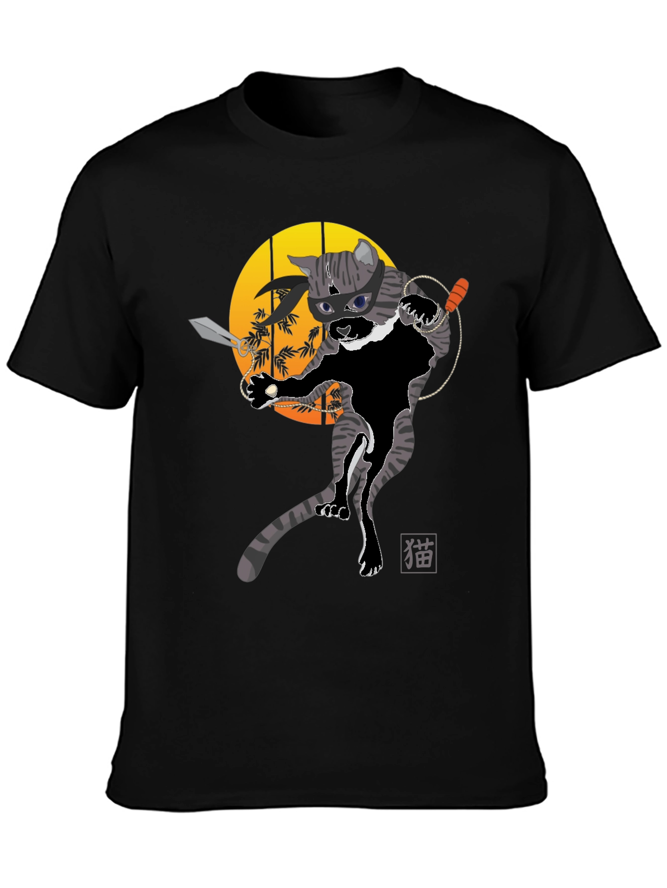 Ninja Cat Graphic T-Shirt