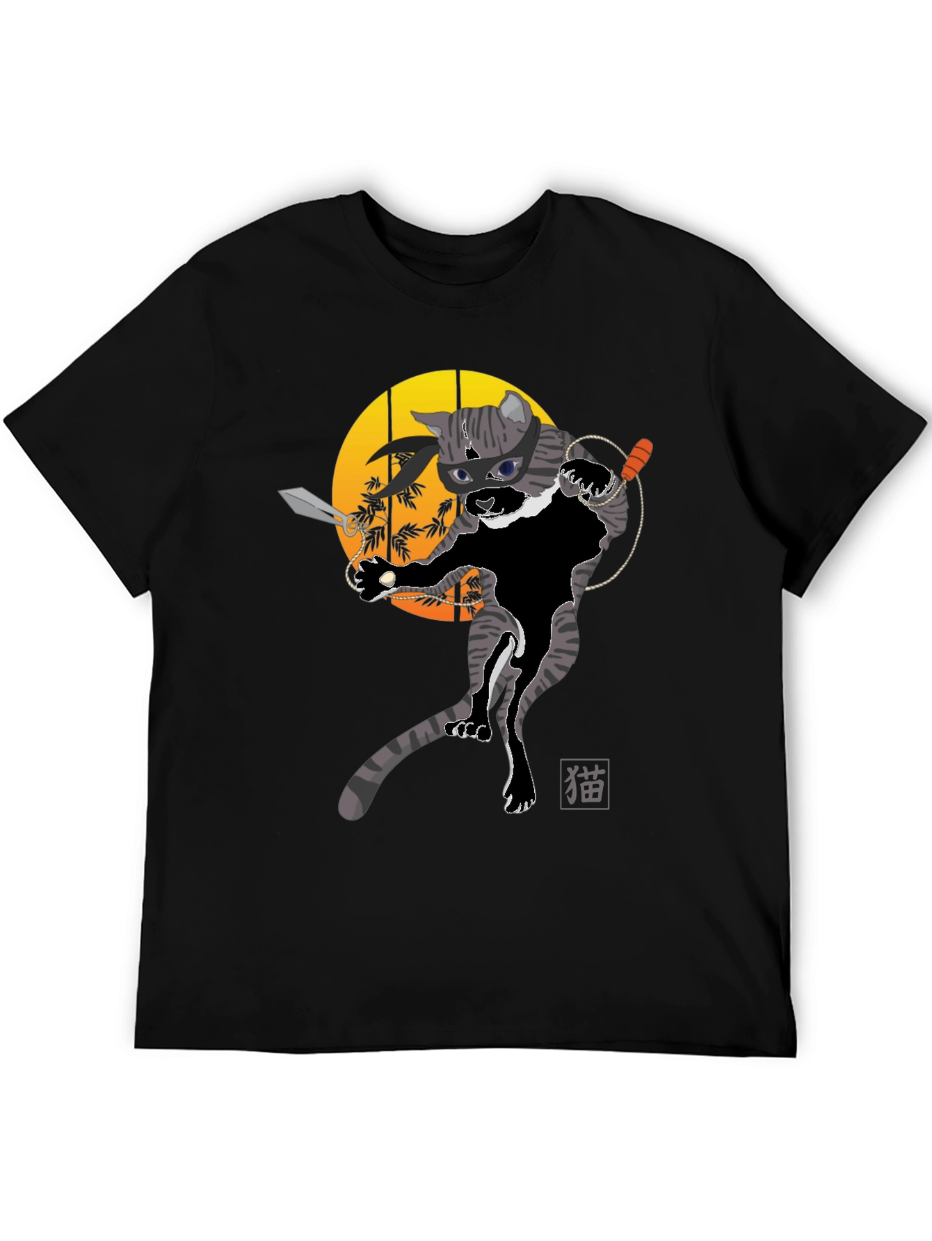 Ninja Cat Graphic T-Shirt