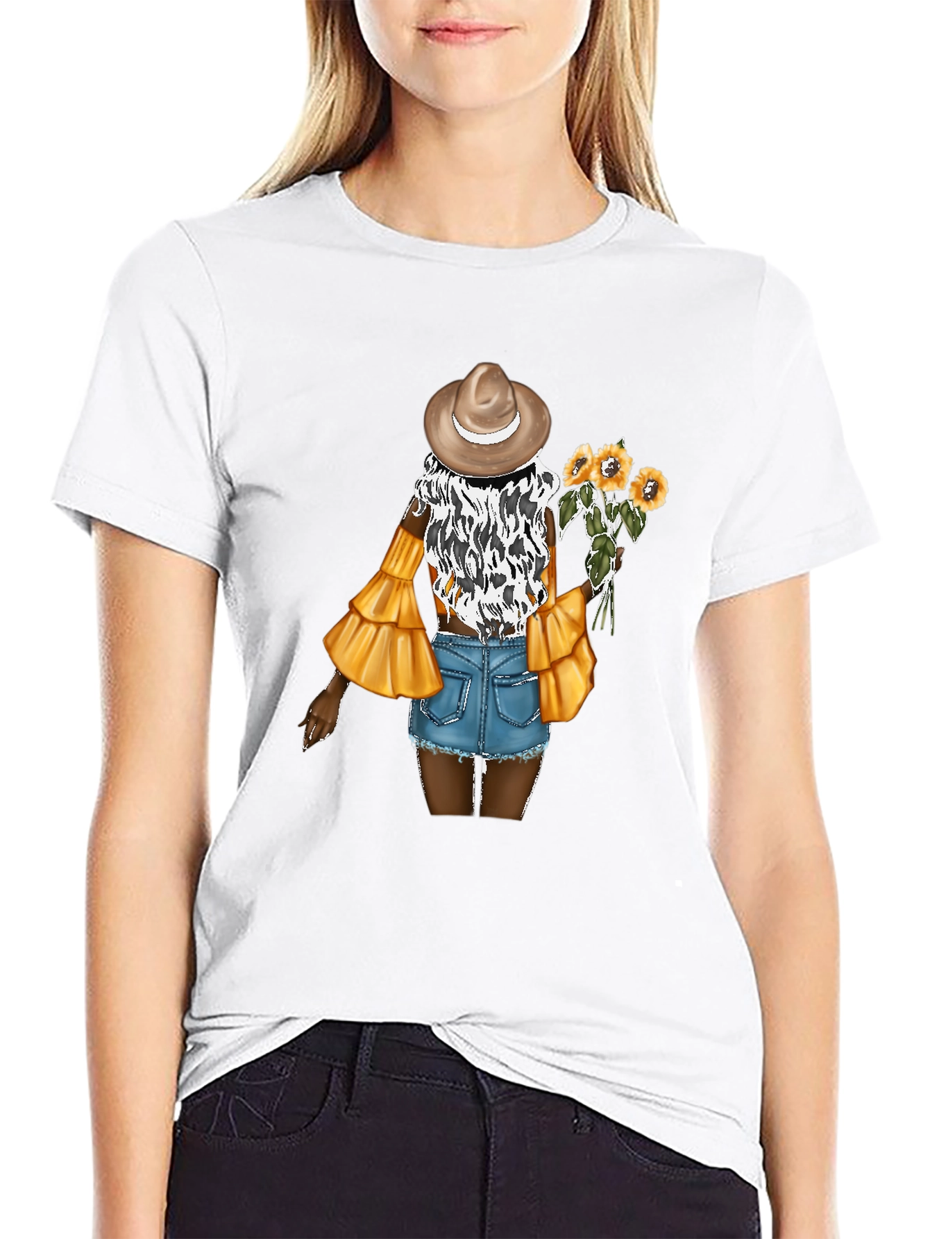 Sunflower Girl Graphic Tee
