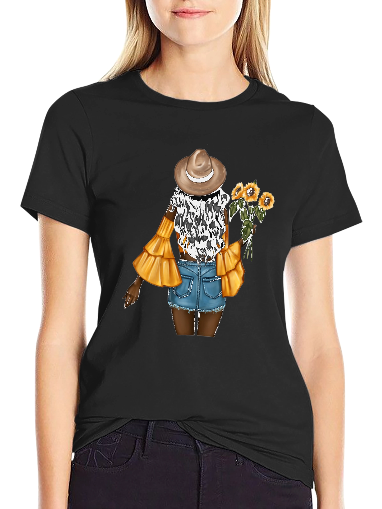 Sunflower Girl Graphic Tee