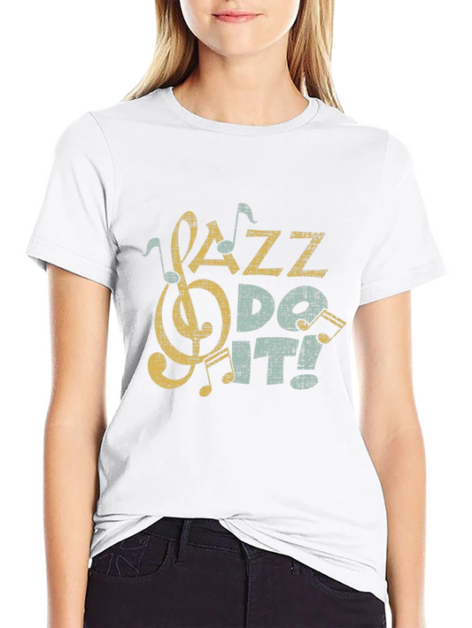 Jazz Do It! Graphic Print T-Shirt
