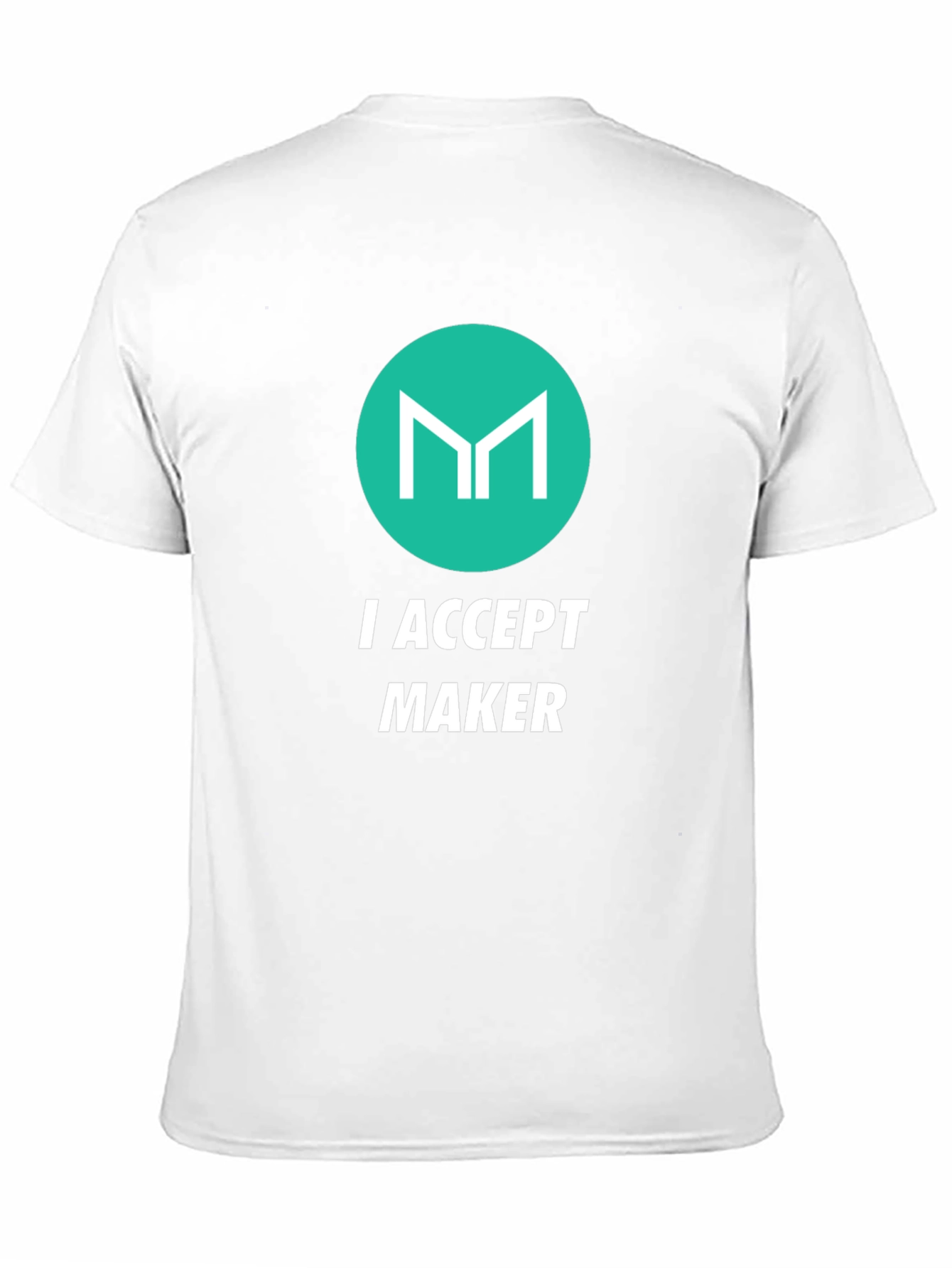 I Accept Maker Black Graphic T-Shirt