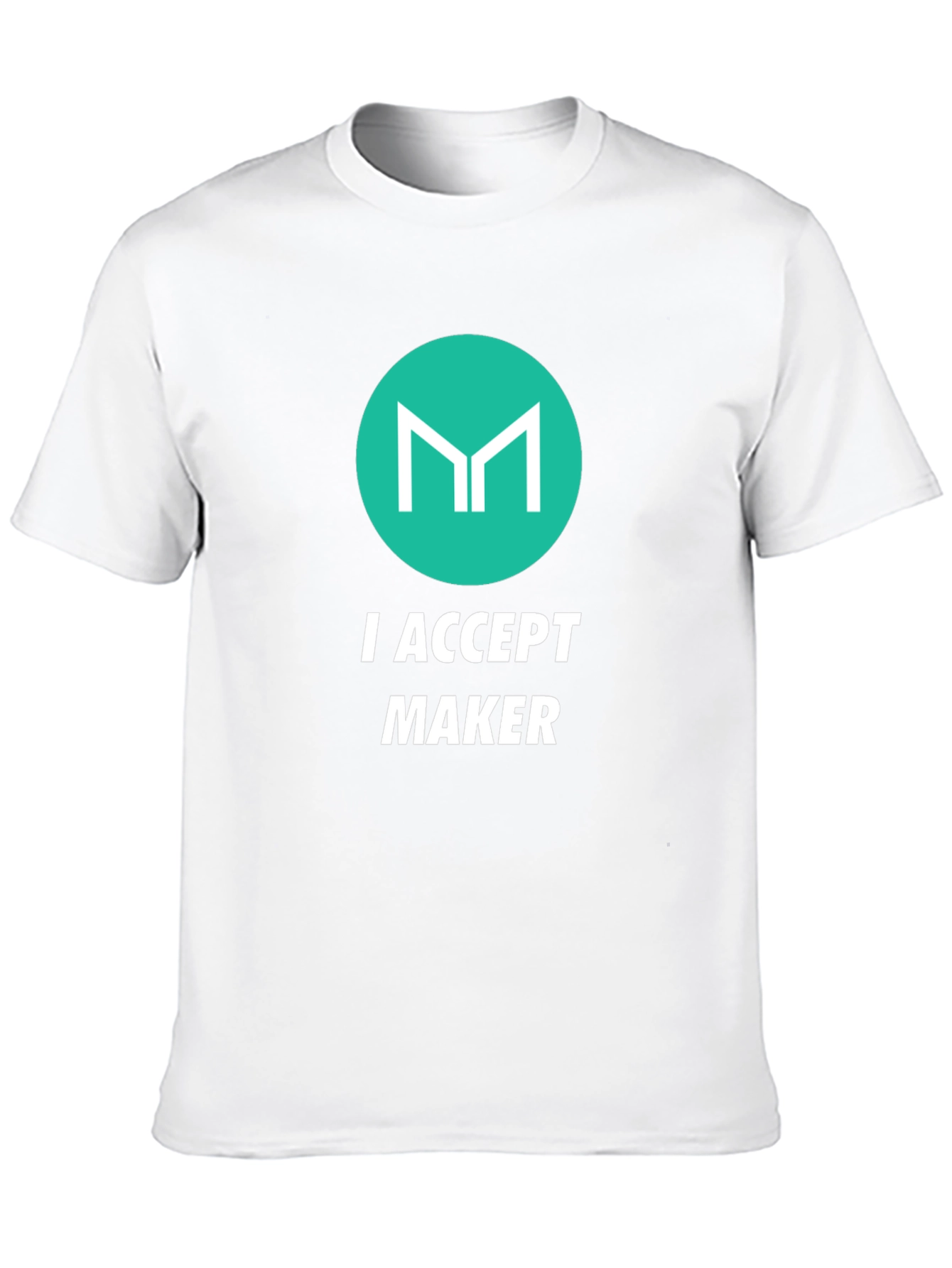 I Accept Maker Black Graphic T-Shirt