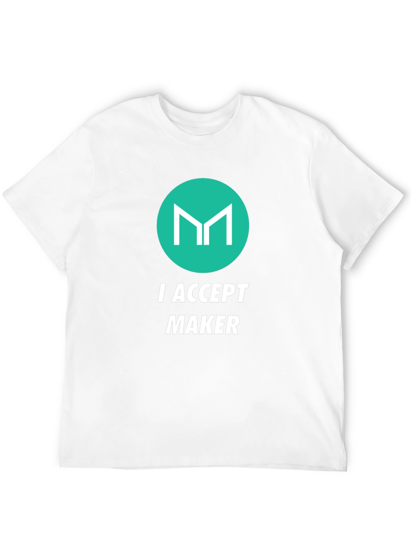I Accept Maker Black Graphic T-Shirt