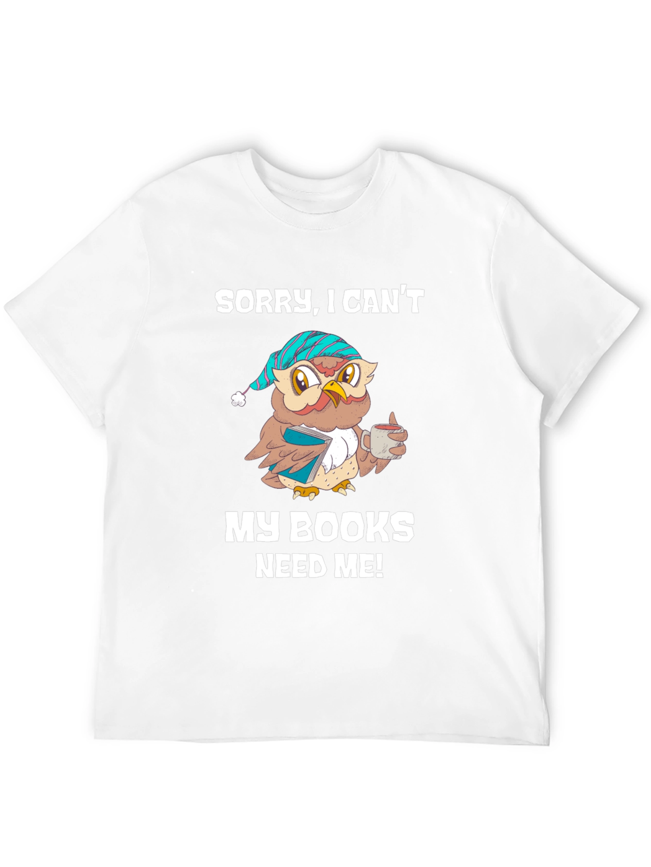 Book Lover T-Shirt: Sleepy Owl Reads