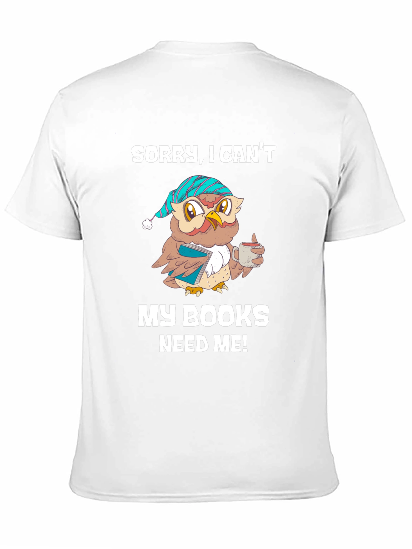 Book Lover T-Shirt: Sleepy Owl Reads