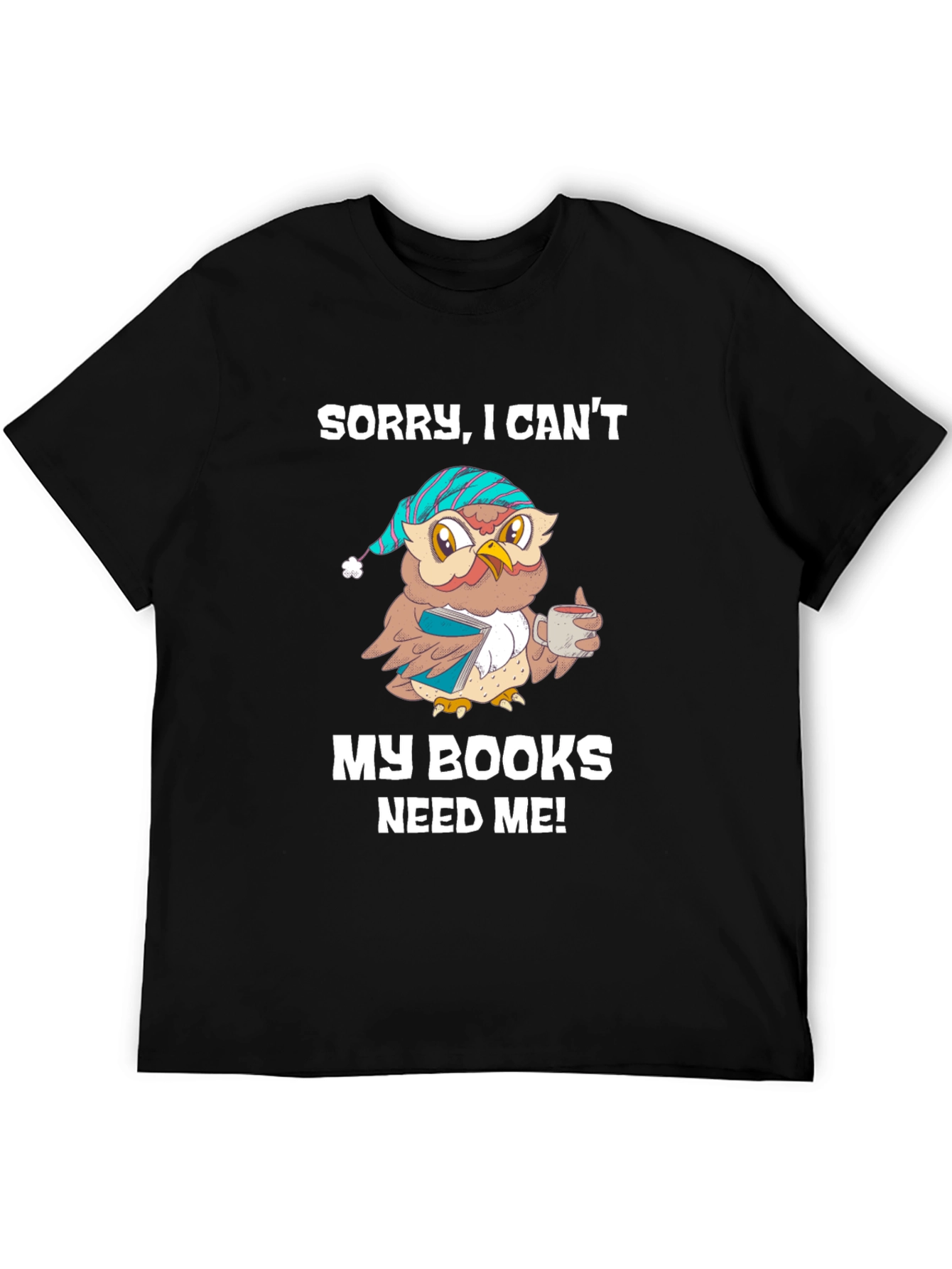 Book Lover T-Shirt: Sleepy Owl Reads