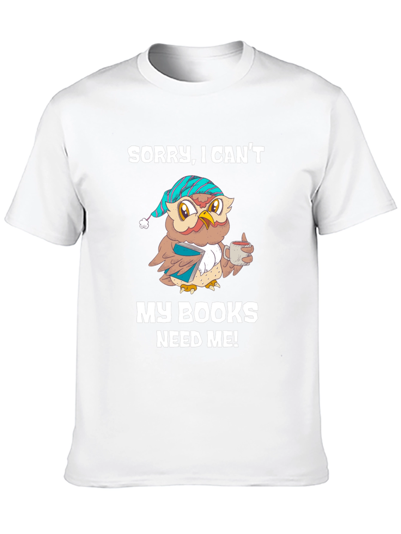 Book Lover T-Shirt: Sleepy Owl Reads