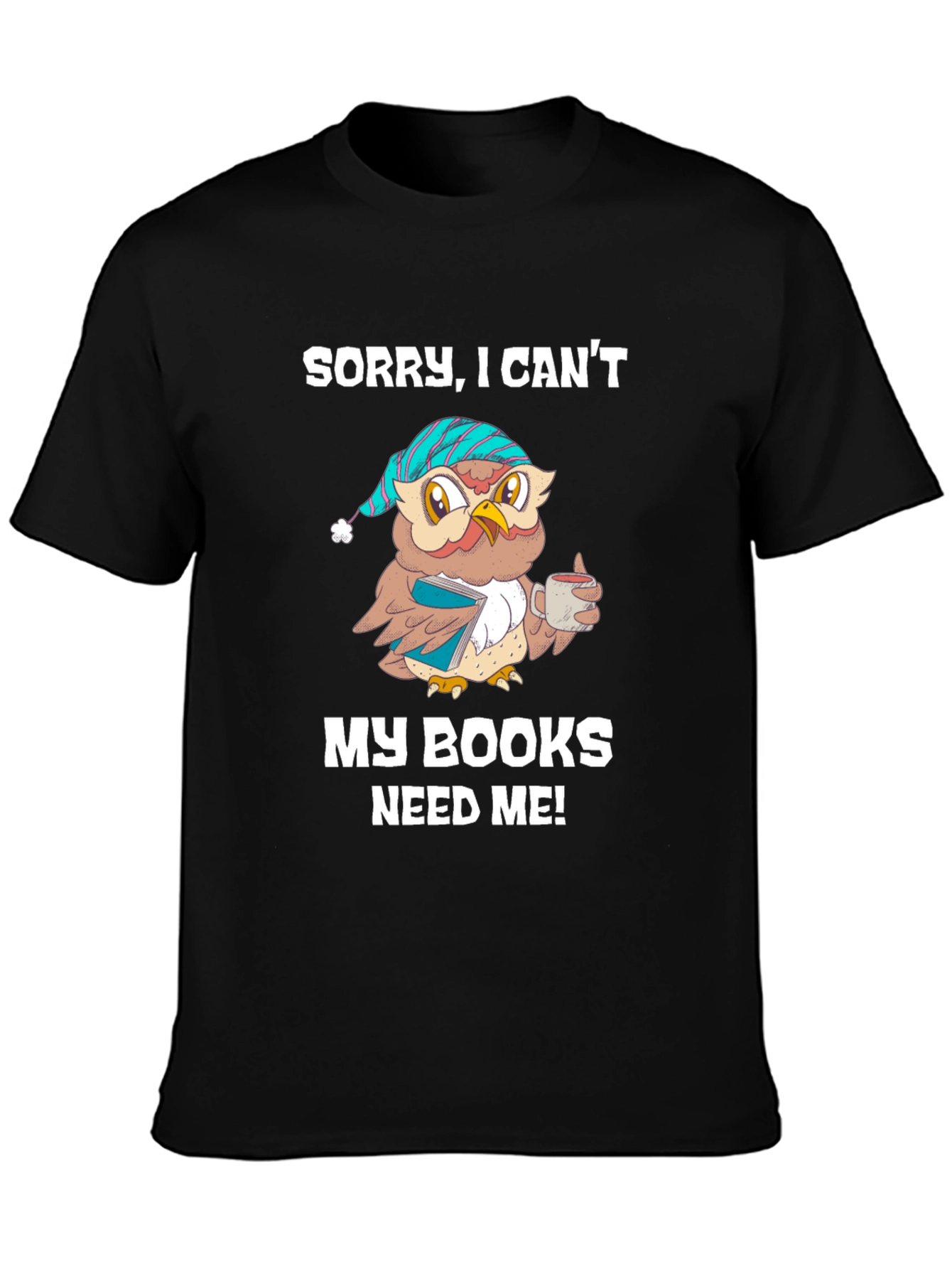Book Lover T-Shirt: Sleepy Owl Reads