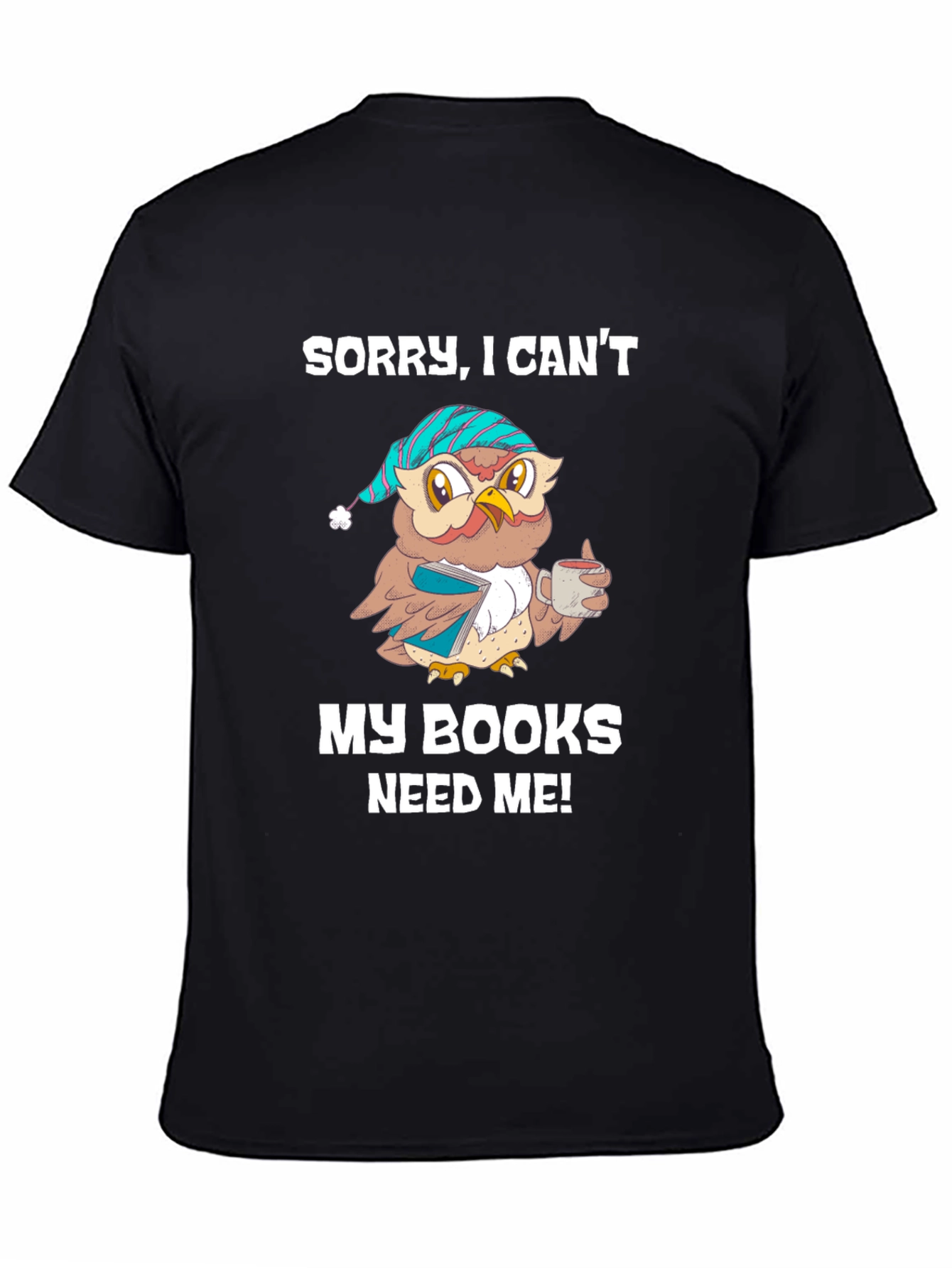 Book Lover T-Shirt: Sleepy Owl Reads
