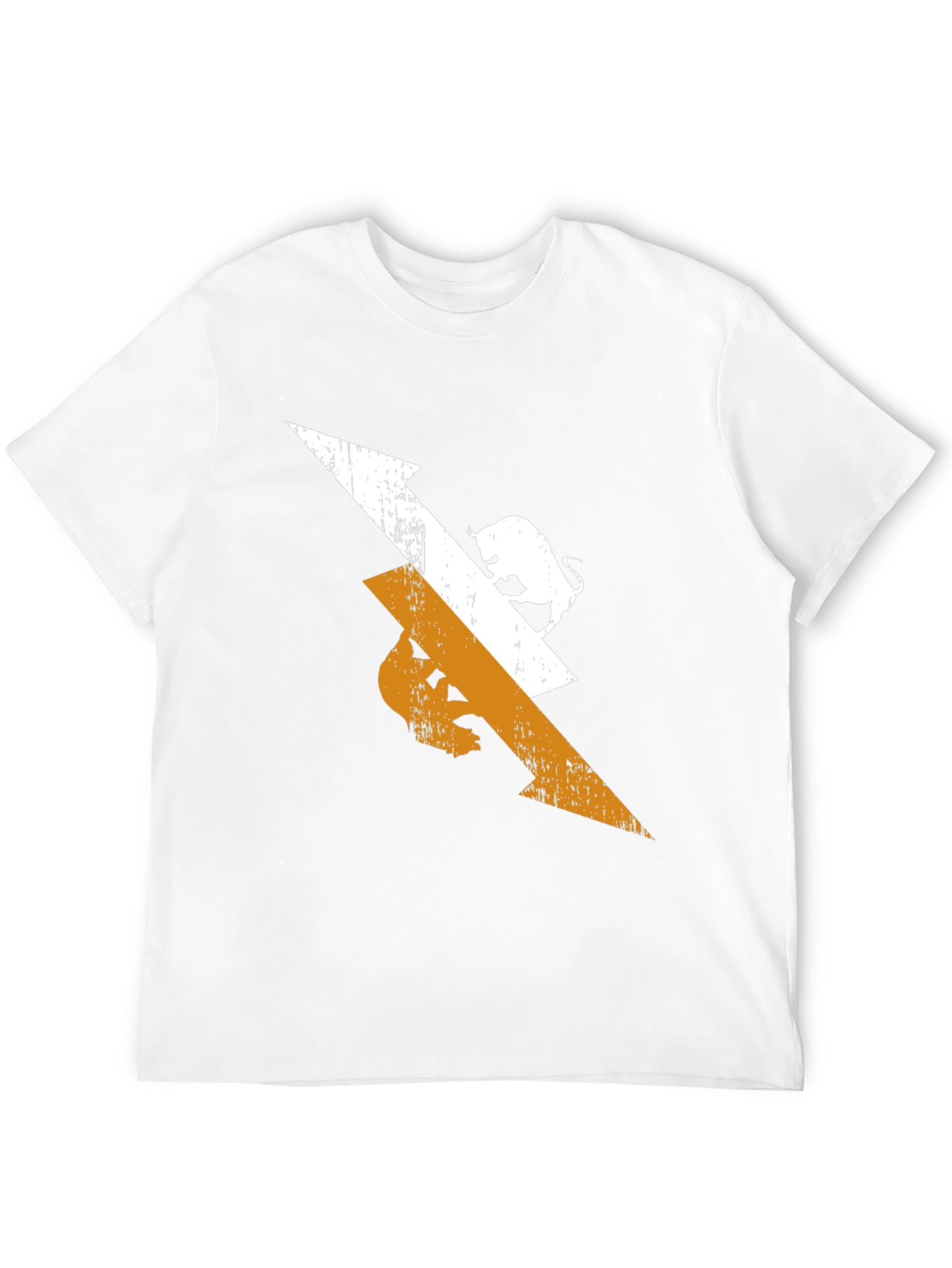 Black Tee with Arrow and Bull Graphic